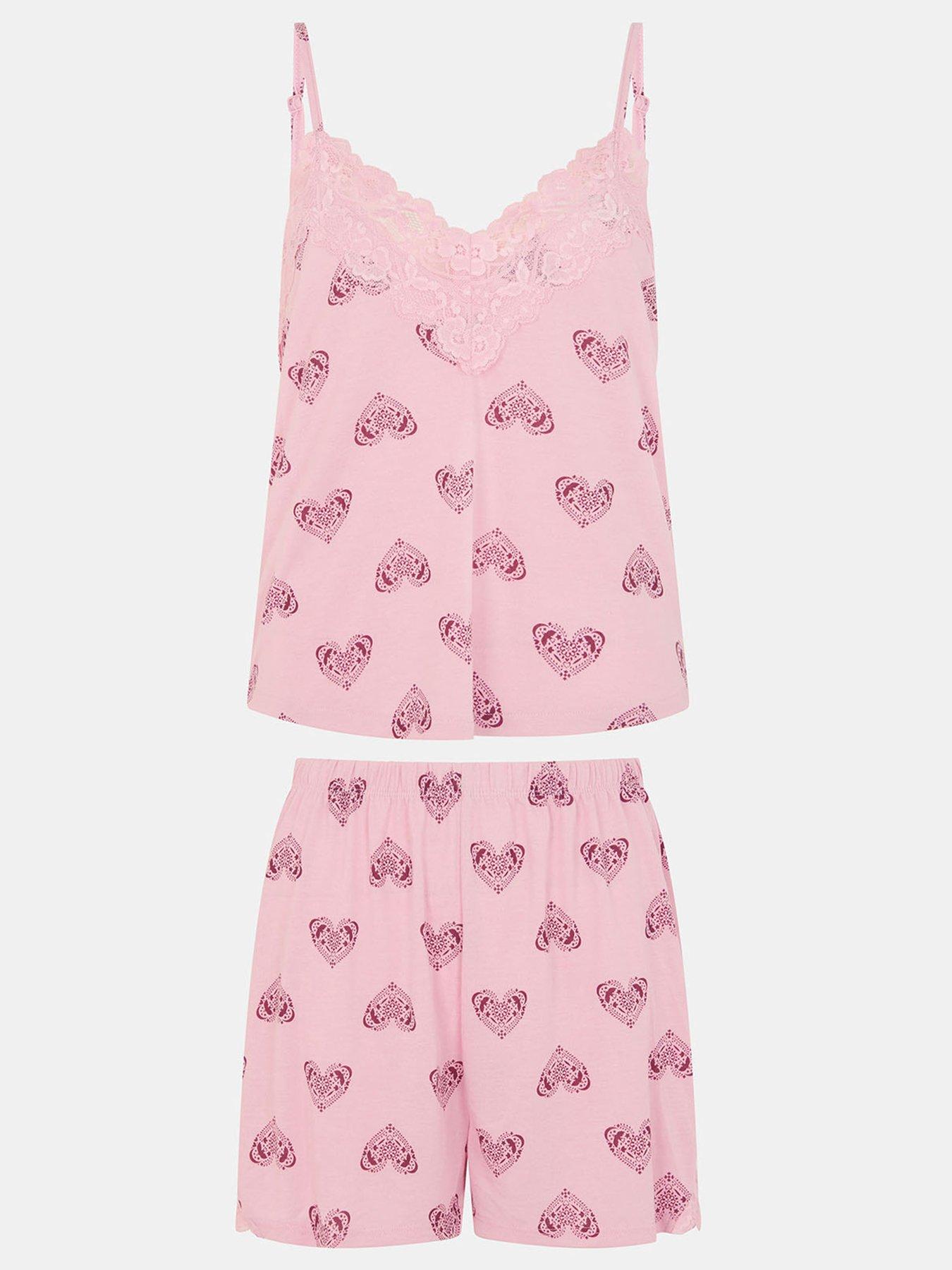 Image 3 of 5 of Accessorize Printed Lace Trim Vest Set - Multi