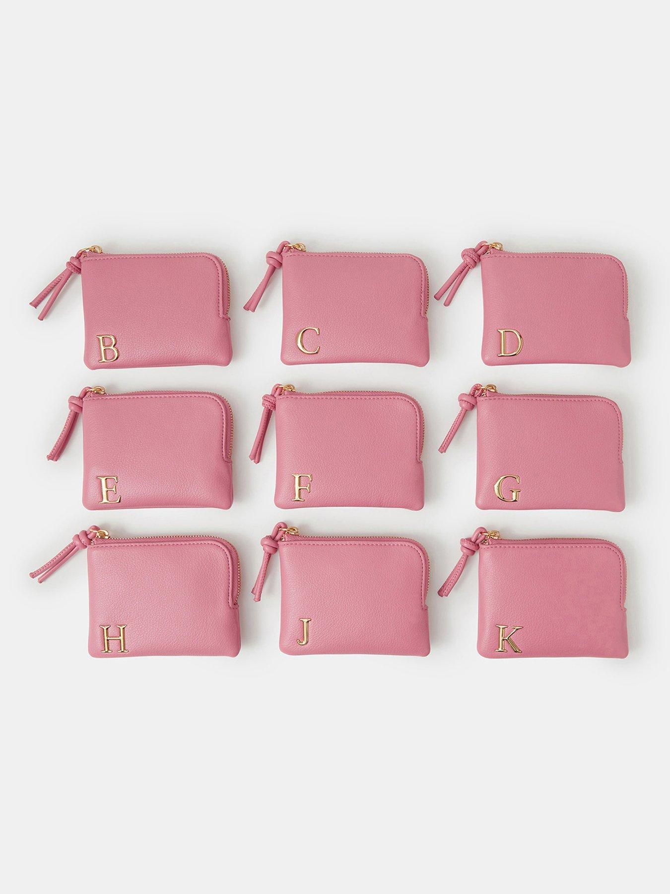 Image 4 of 5 of Accessorize Initial Coin Purse - Pink