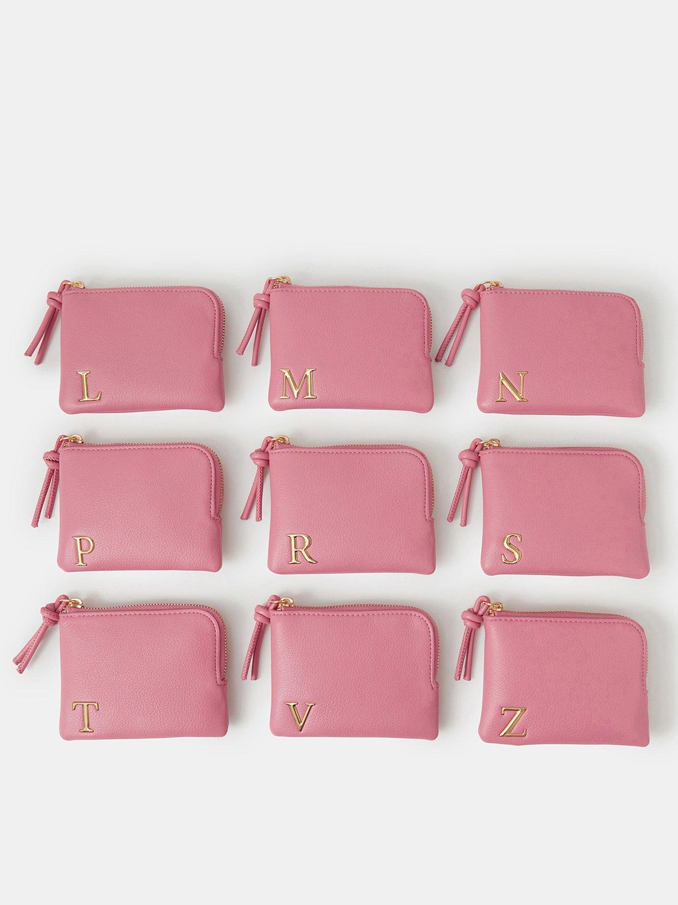 Image 5 of 5 of Accessorize Initial Coin Purse - Pink