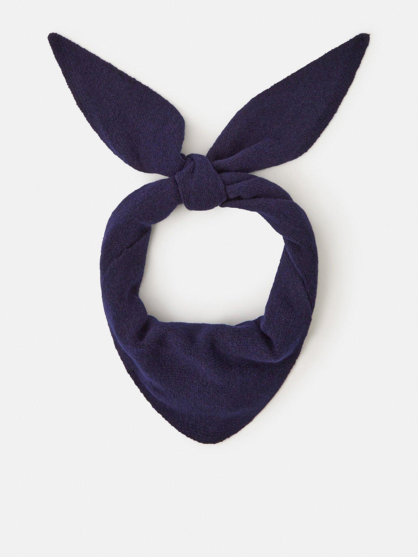 Accessorize Plain Knitted Neckerchief - Blue