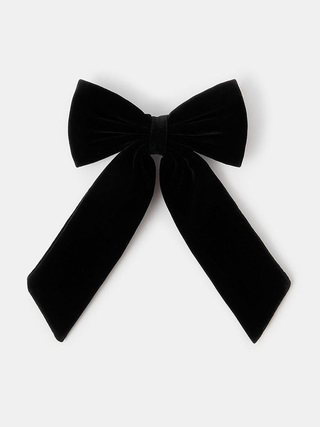 Accessorize Velvet Bow - Black