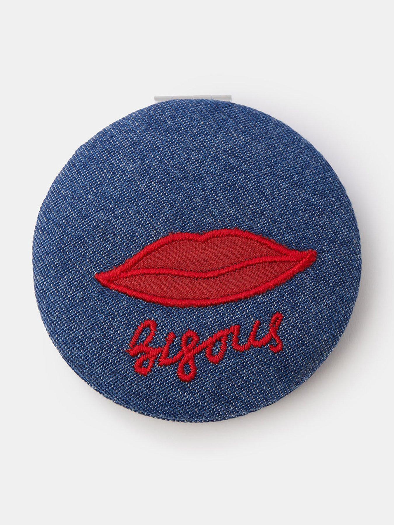 Accessorize Kiss Compact Mirror - Blue