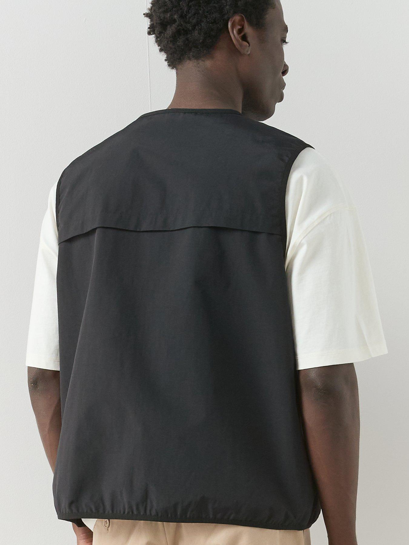 The Very Collection Tech Double Pocket Zip Up Gilet - Black | Very
