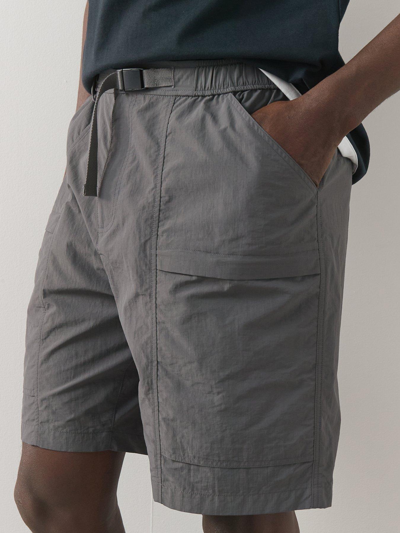 Image 4 of 6 of The Very Collection Tech Double Pocket Cargo Shorts - Grey