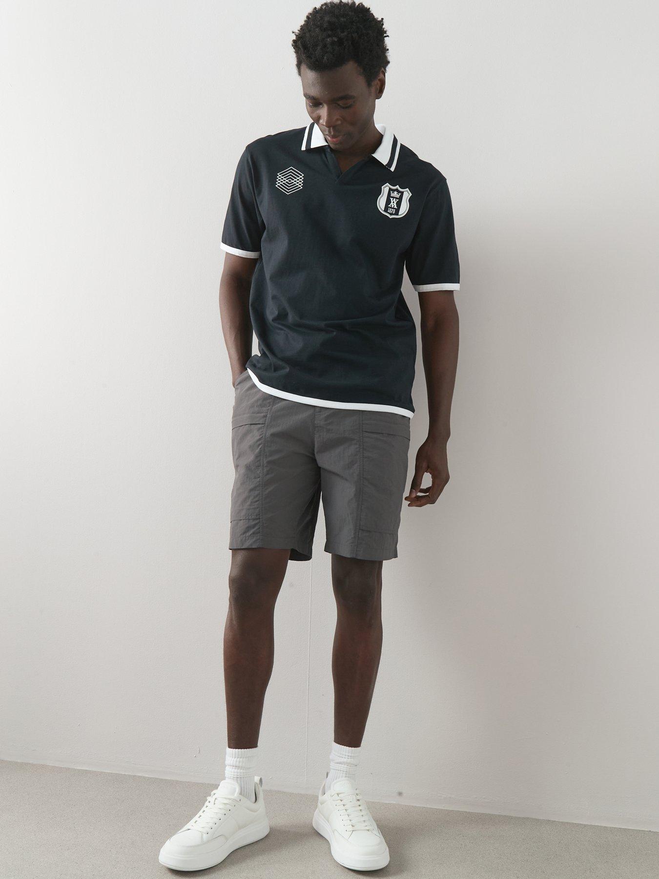 Image 5 of 6 of The Very Collection Tech Double Pocket Cargo Shorts - Grey