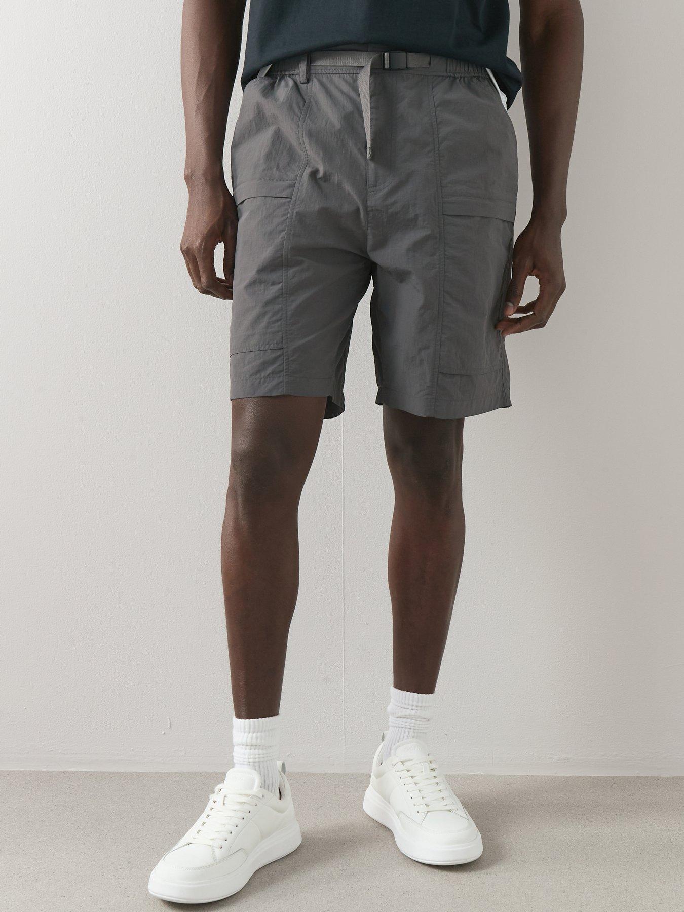 Image 6 of 6 of The Very Collection Tech Double Pocket Cargo Shorts - Grey