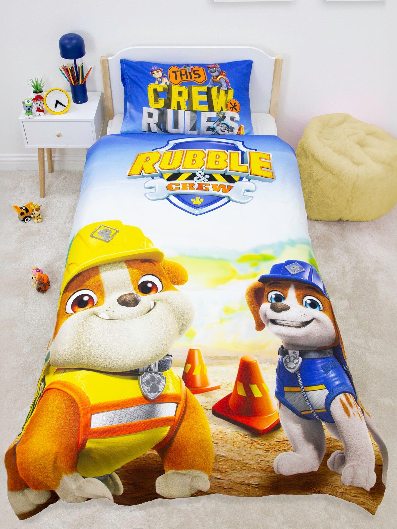 Paw Patrol Rubble And Crew Panel Duvet- Single