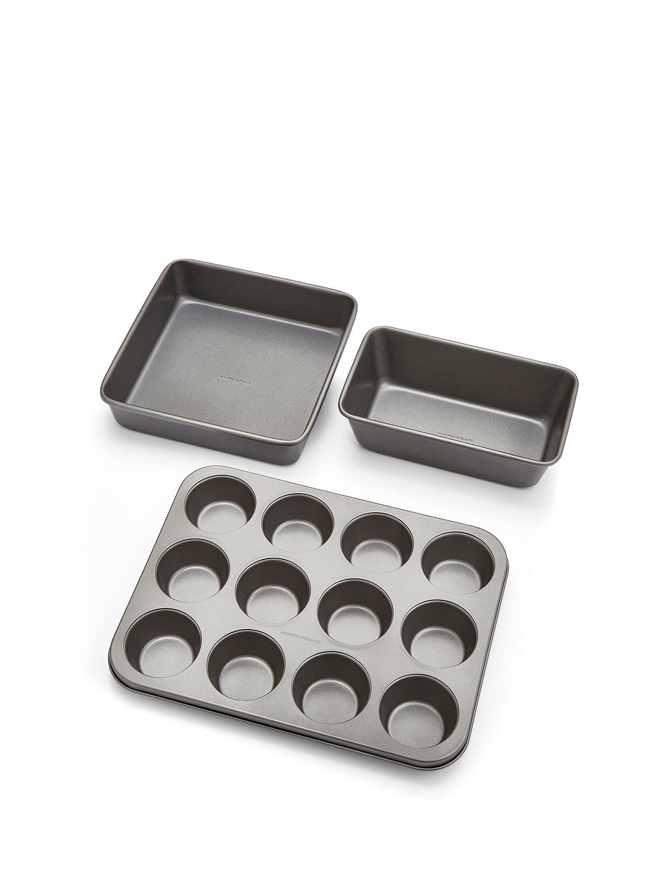 Morphy Richards Muffin Tin, Square Cake Tin And 2lb Loaf Tin