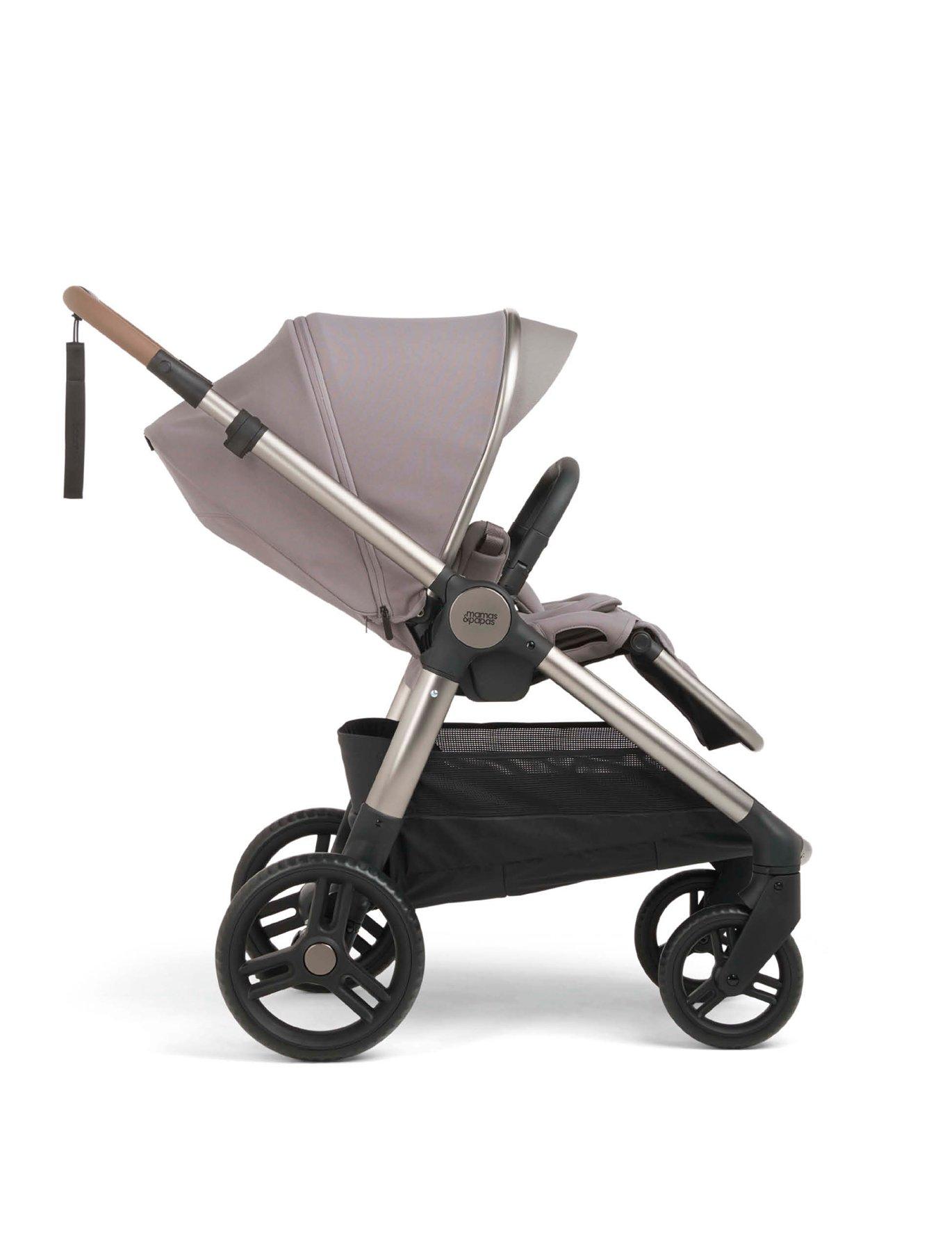 Image 4 of 7 of Mamas & Papas Complete Kit - Ocarro&sup2;&nbsp;Moonstone Grey (Inc Pushchair, Carrycot, Adaptors, Cupholder, Bag, Footmuff, Cloud T &amp; Isofix Base)