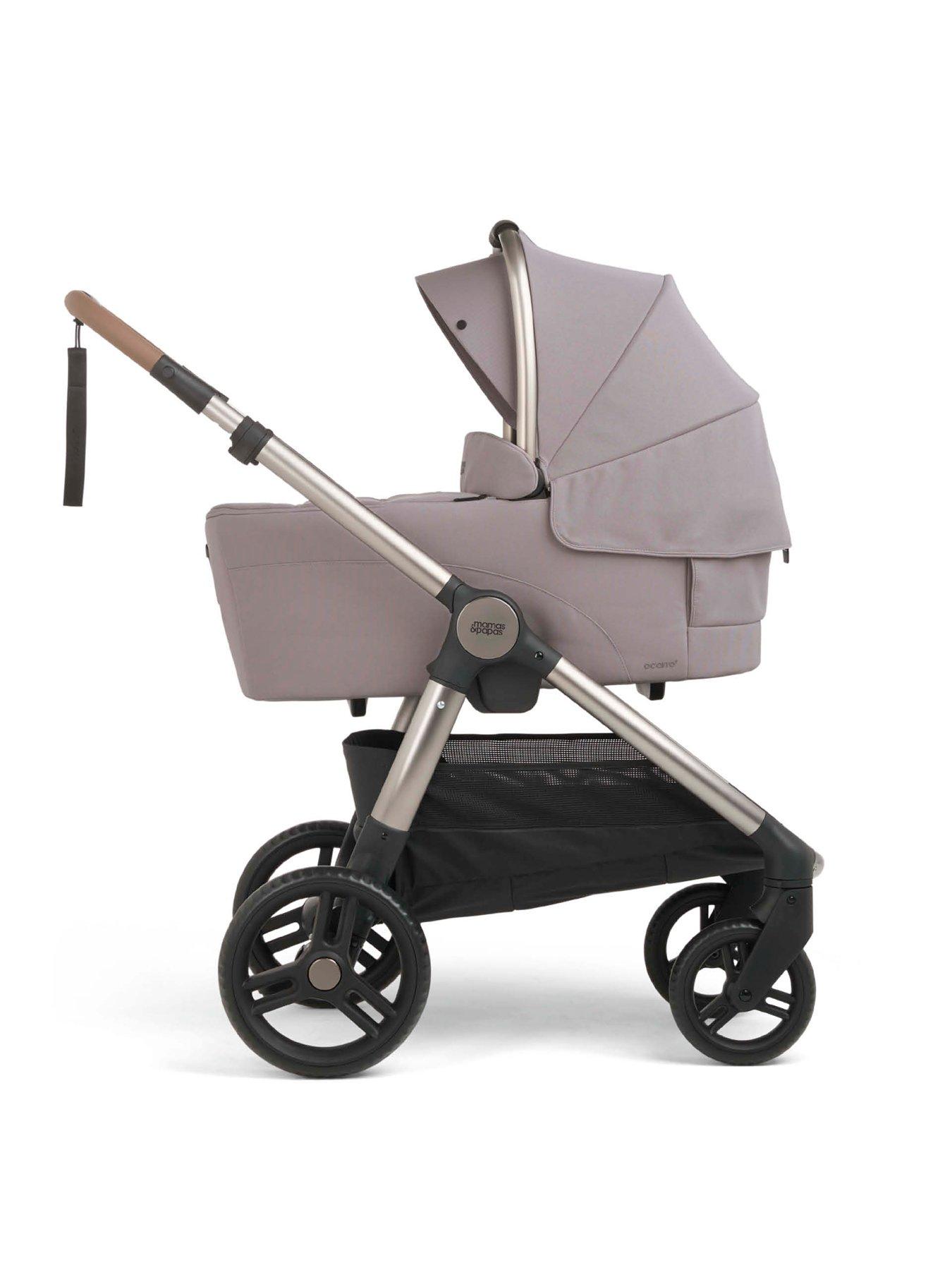 Image 5 of 7 of Mamas & Papas Complete Kit - Ocarro&sup2;&nbsp;Moonstone Grey (Inc Pushchair, Carrycot, Adaptors, Cupholder, Bag, Footmuff, Cloud T &amp; Isofix Base)