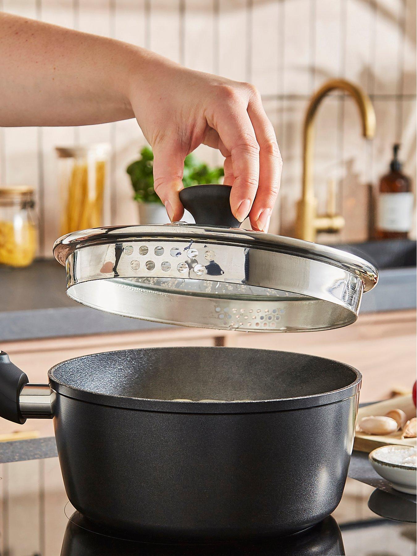 Image 4 of 7 of Morphy Richards 3pc Forged Aluminium Pan Set Graphite