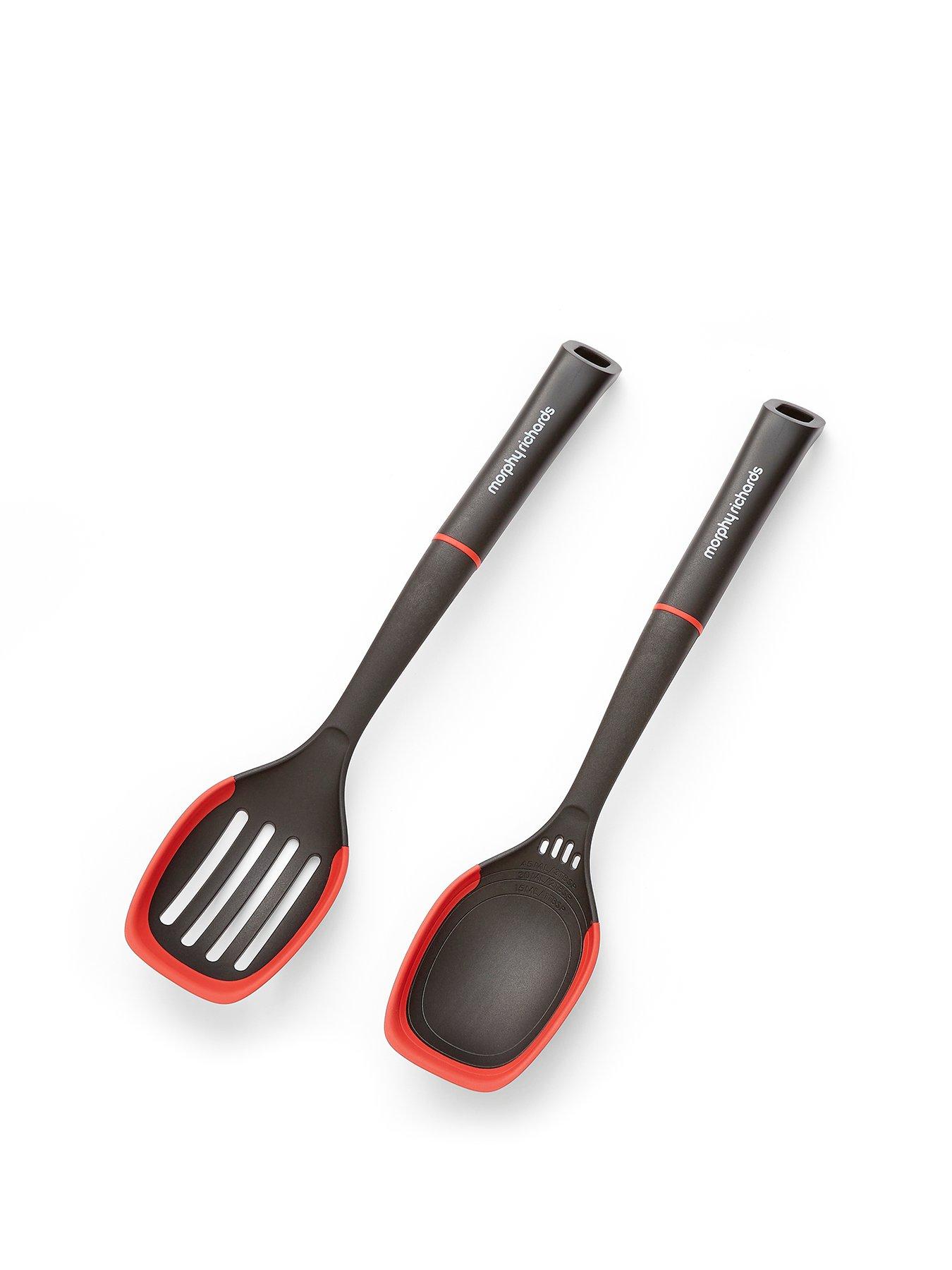 Morphy Richards Solid Spoon And Slotted Spoon Set