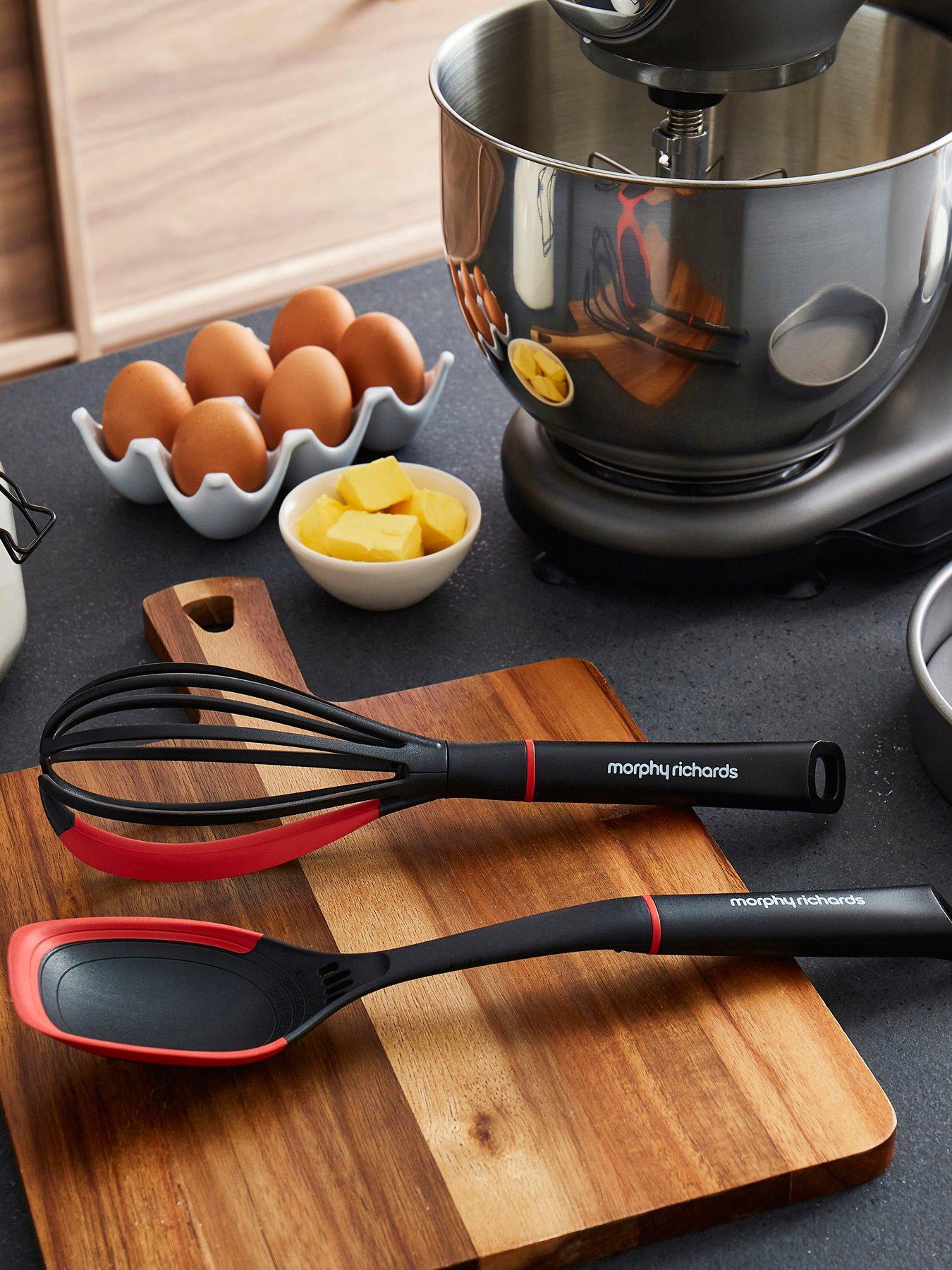 Image 1 of 6 of Morphy Richards Whisk And Solid Spoon Set