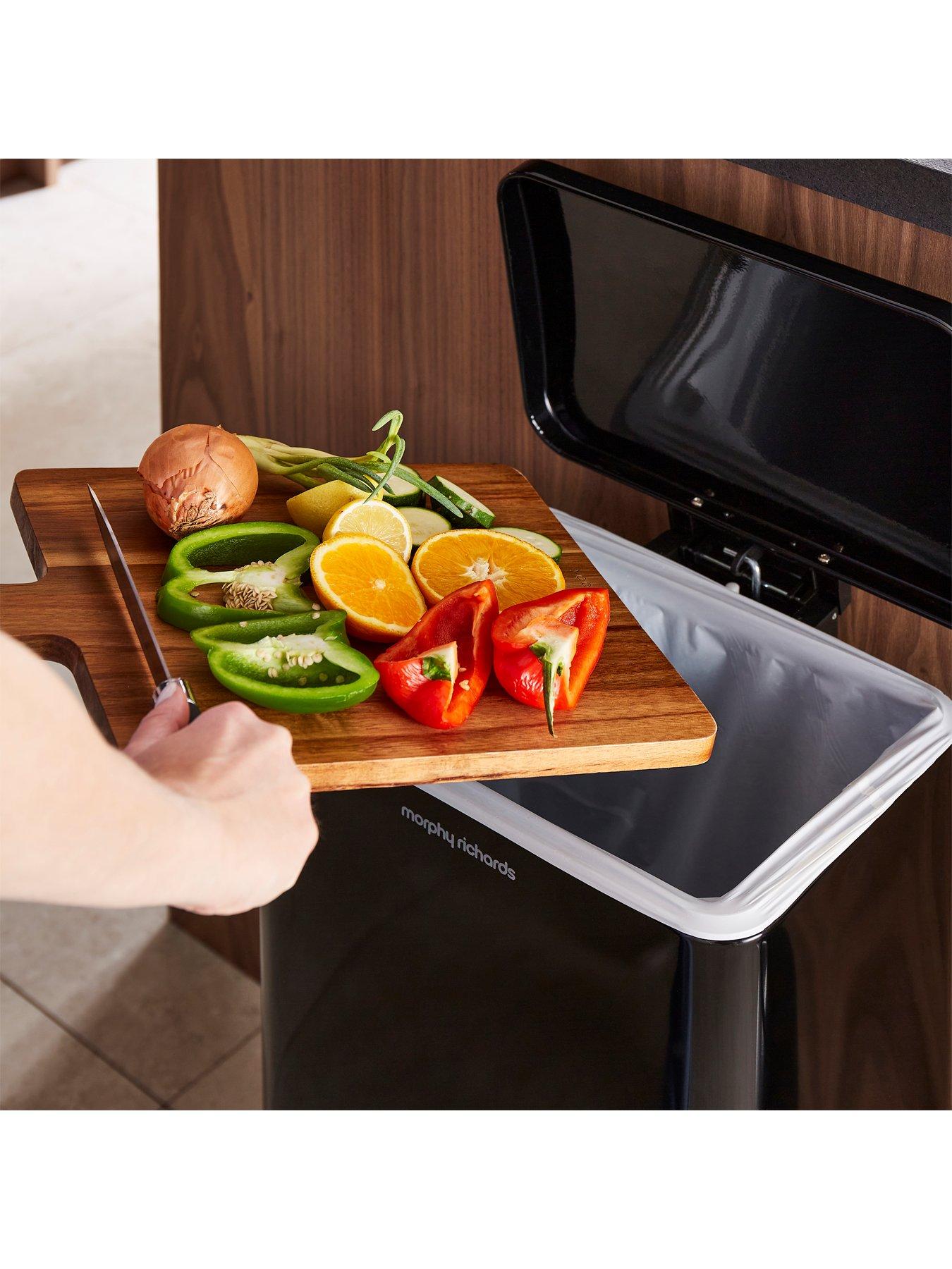 Image 6 of 6 of Morphy Richards 30l Rectangular Kitchen Bin Black