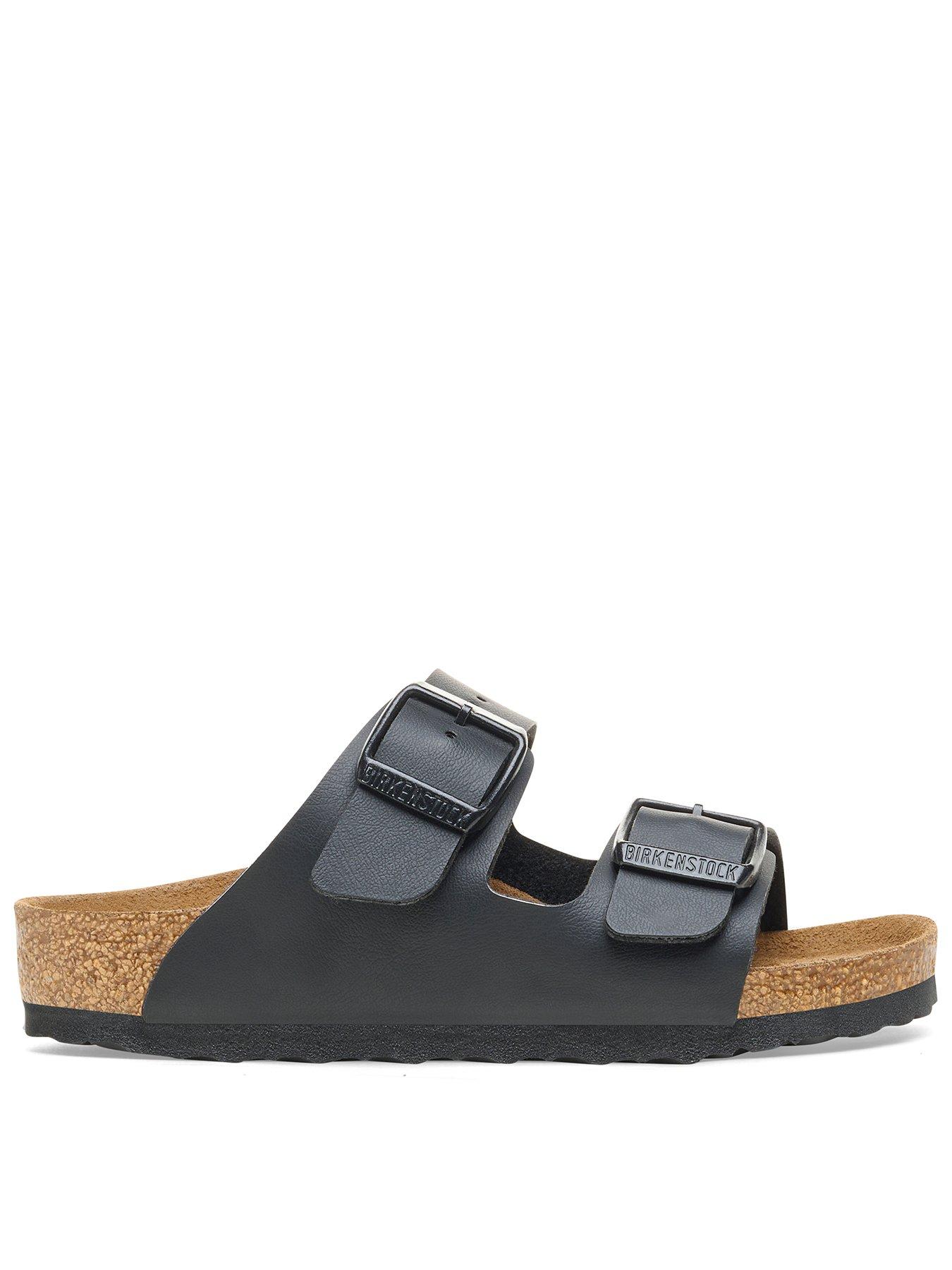 Birkenstock Arizona Leather Sandal, Black, Size 11 Younger