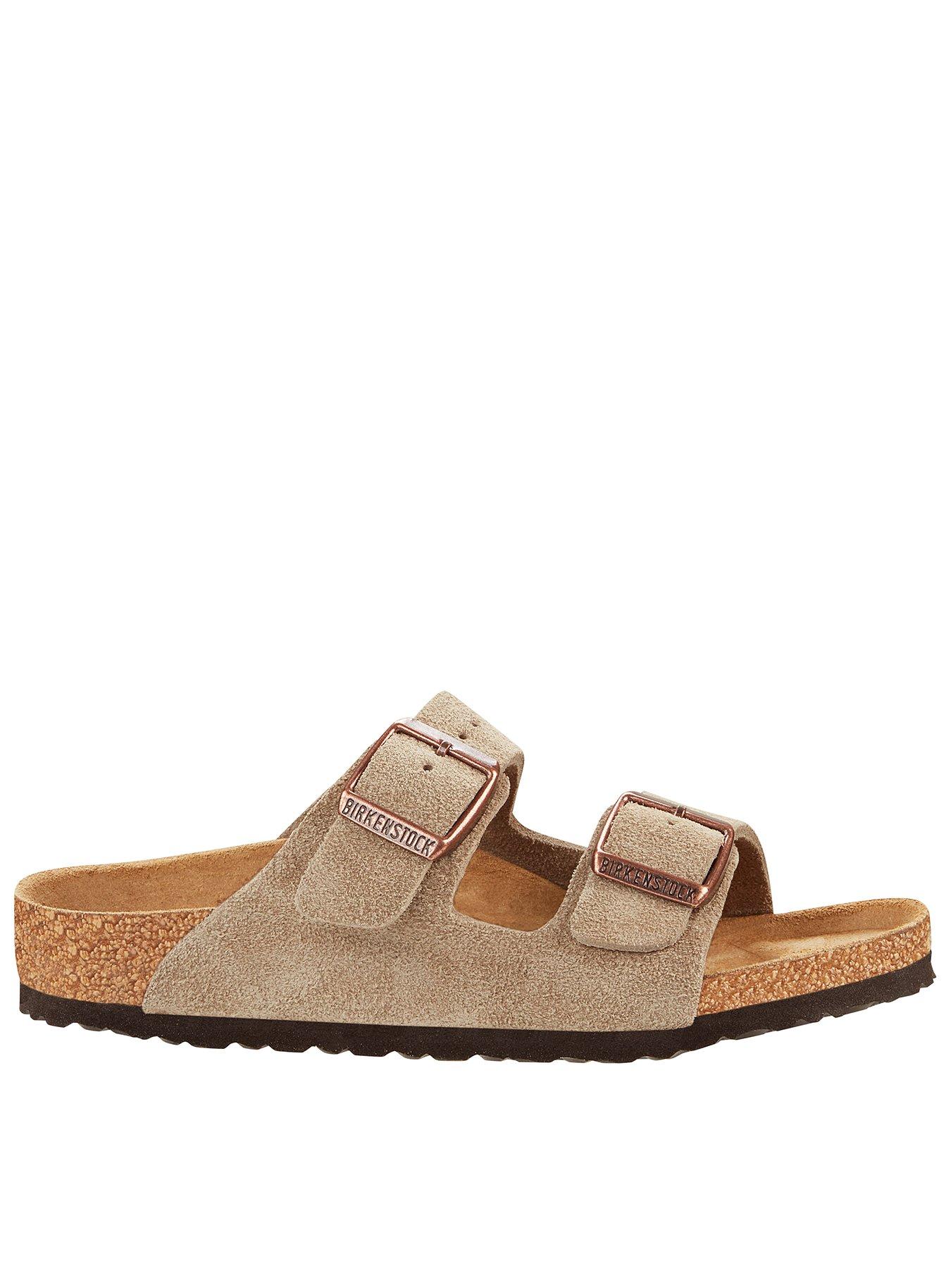 Birkenstock Arizona Suede Sandal - Taupe