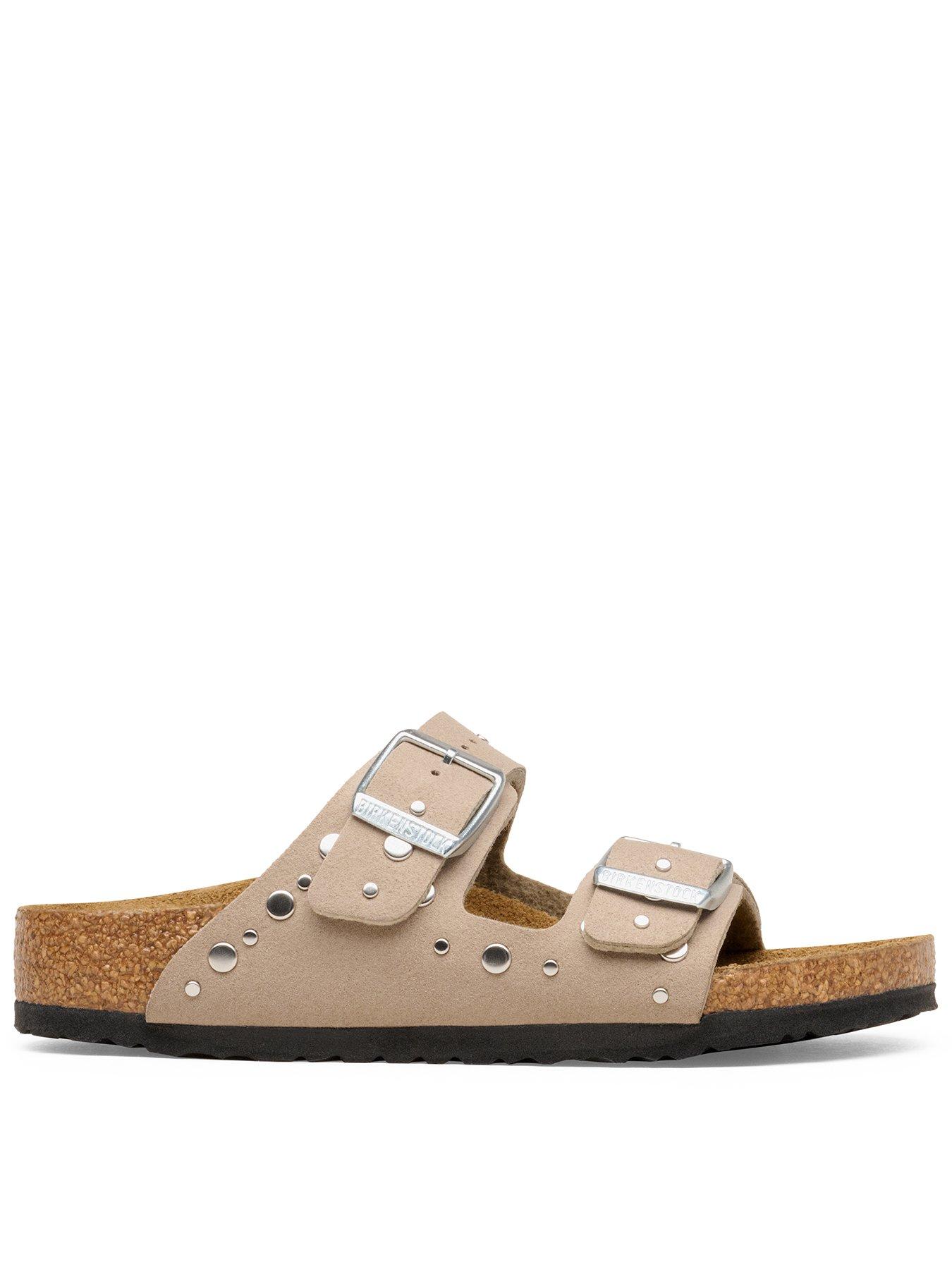 Birkenstock Arizona Rivet Sandal - Soft Gray Taupe
