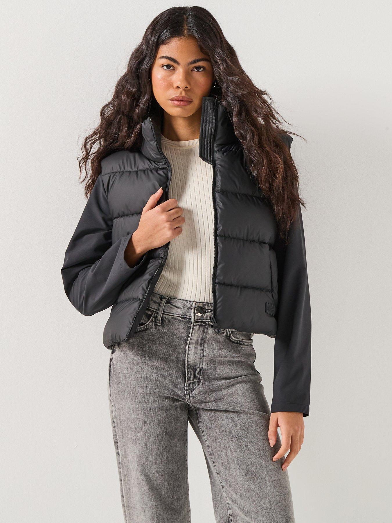 Barbour International Phoenix Quilted Sweatshirt Jacket - Black