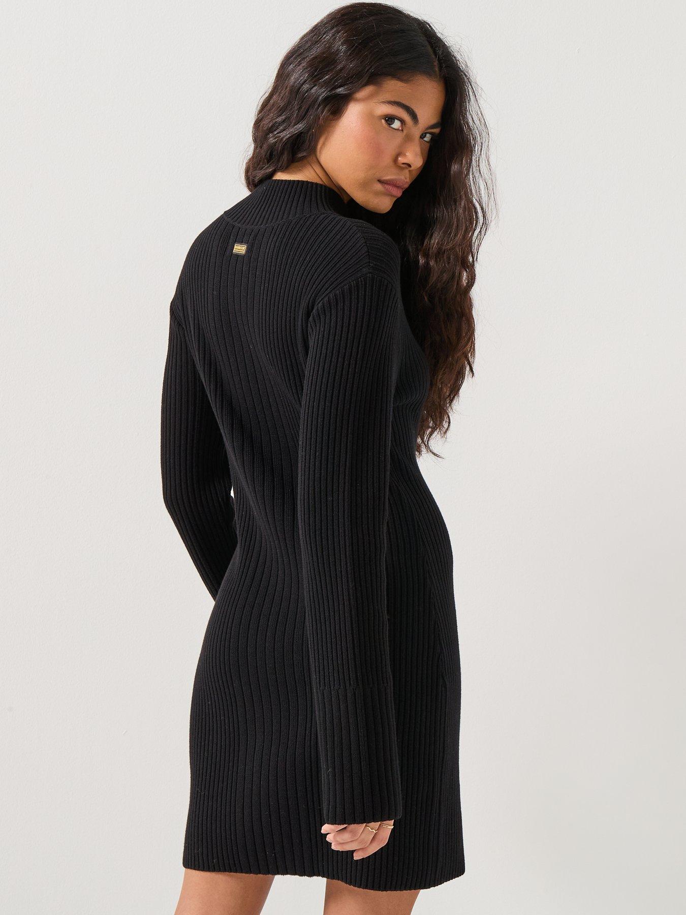 barbour black dress Barbour International Womens Avanzo Dress, Black