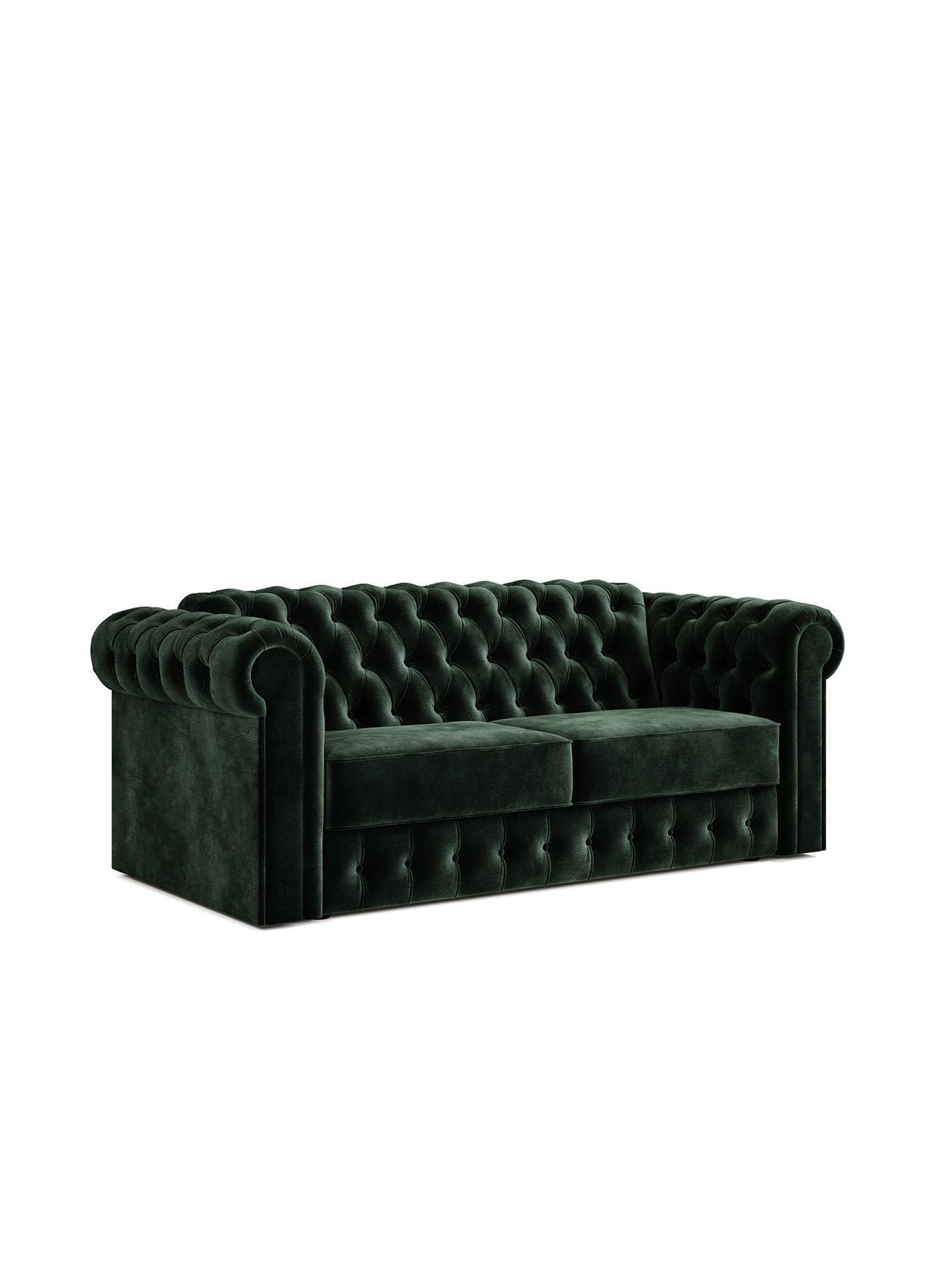 Jaybe Chesterfield Three Seater Sofa Bed With E-sprung  Mattress