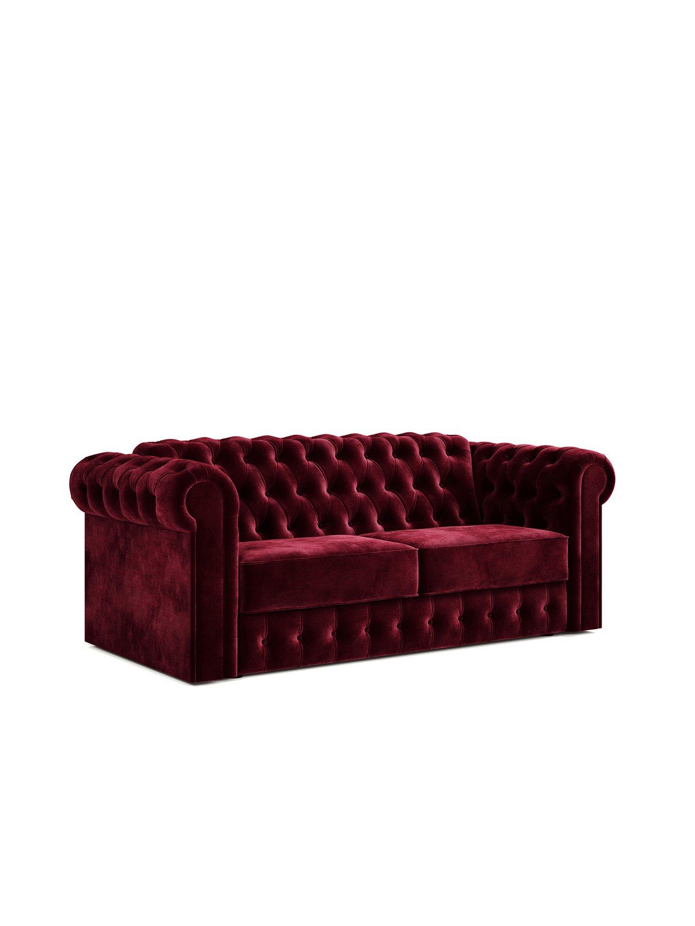 Jaybe Chesterfield Three Seater Sofa Bed With E-sprung Mattress