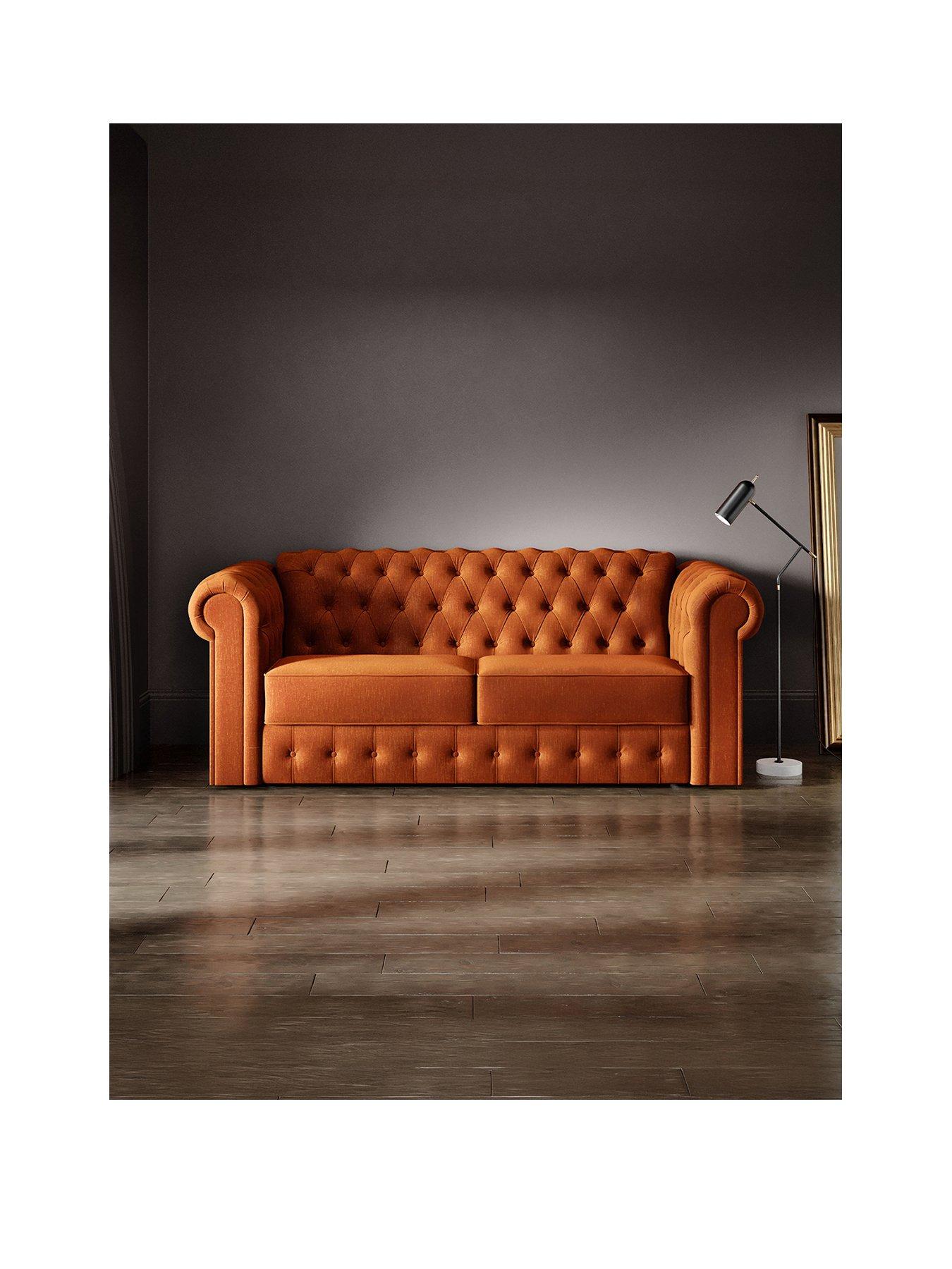 Image 2 of 8 of Jaybe Chesterfield Three Seater Sofa Bed With E-sprung Mattress