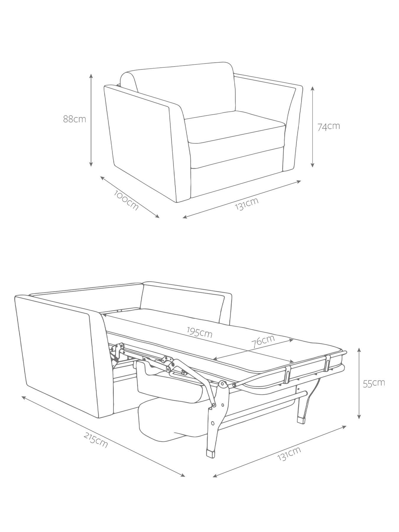 Image 7 of 8 of Jaybe Elegance Snuggler Sofa Bed With E-sprung Mattress