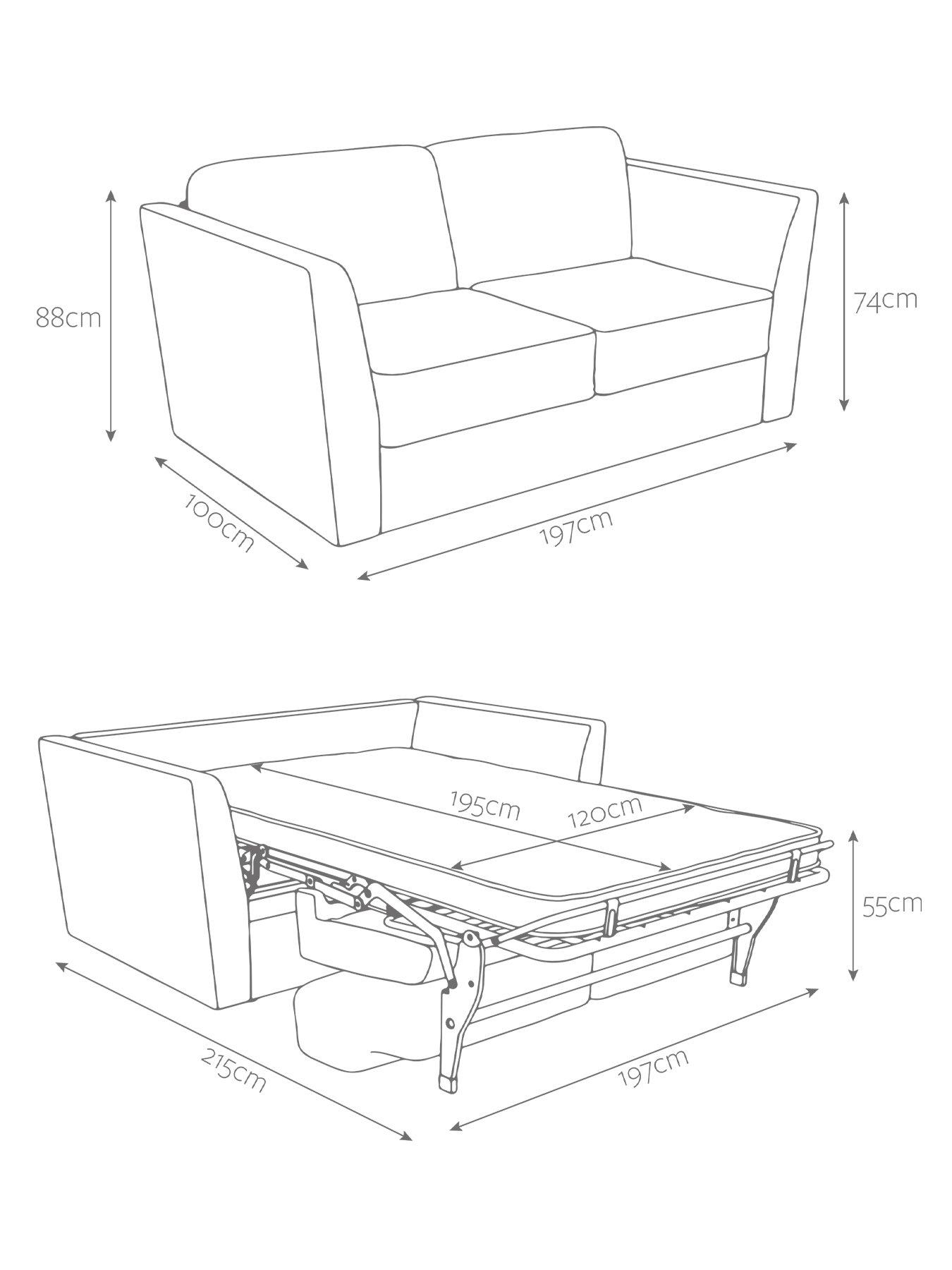 Image 7 of 8 of Jaybe Elegance Three Seater Sofa Bed With E-sprung  Mattress