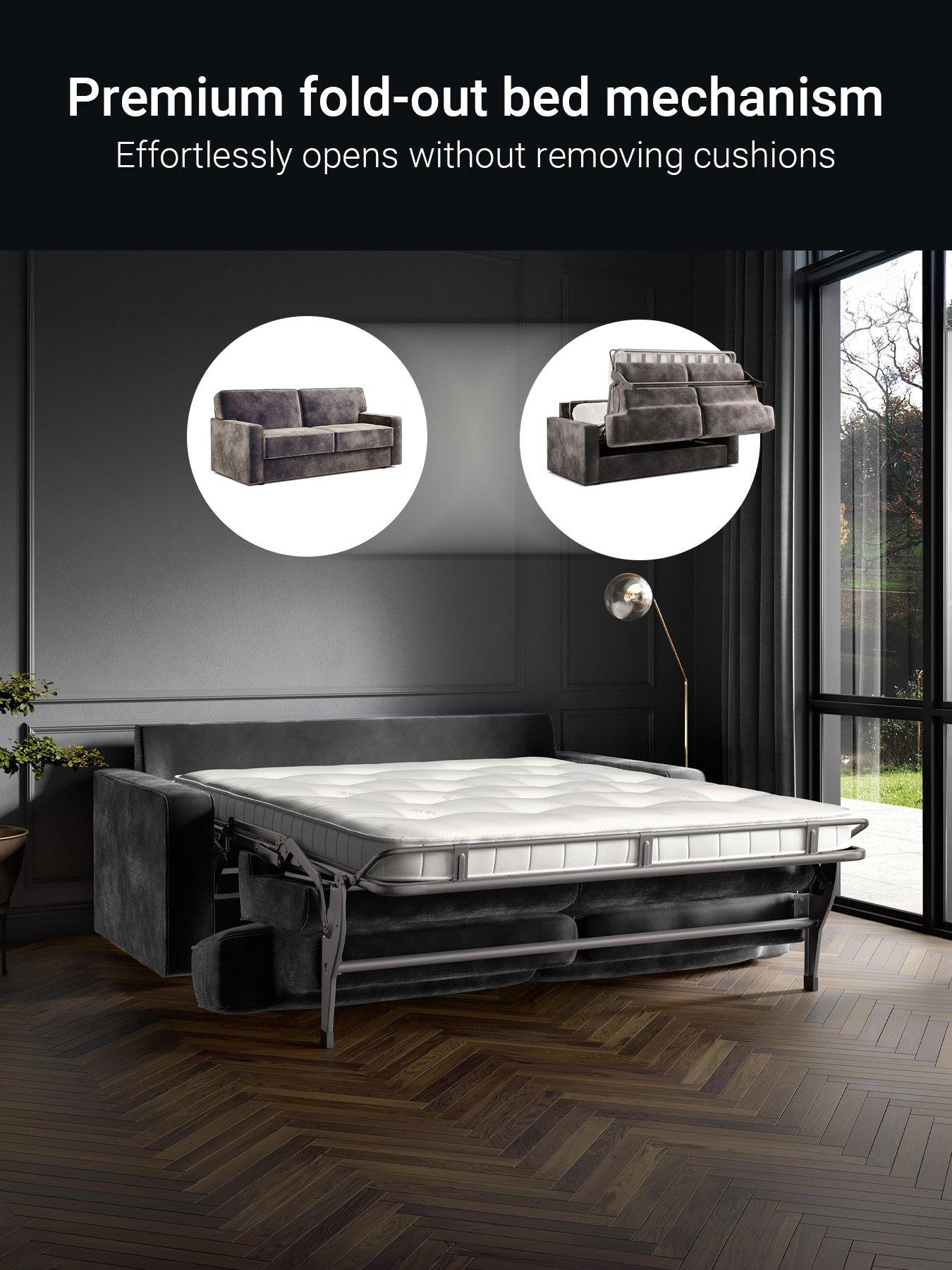 Image 3 of 8 of Jaybe Linea Three Seater Sofa Bed With E-sprung Mattress