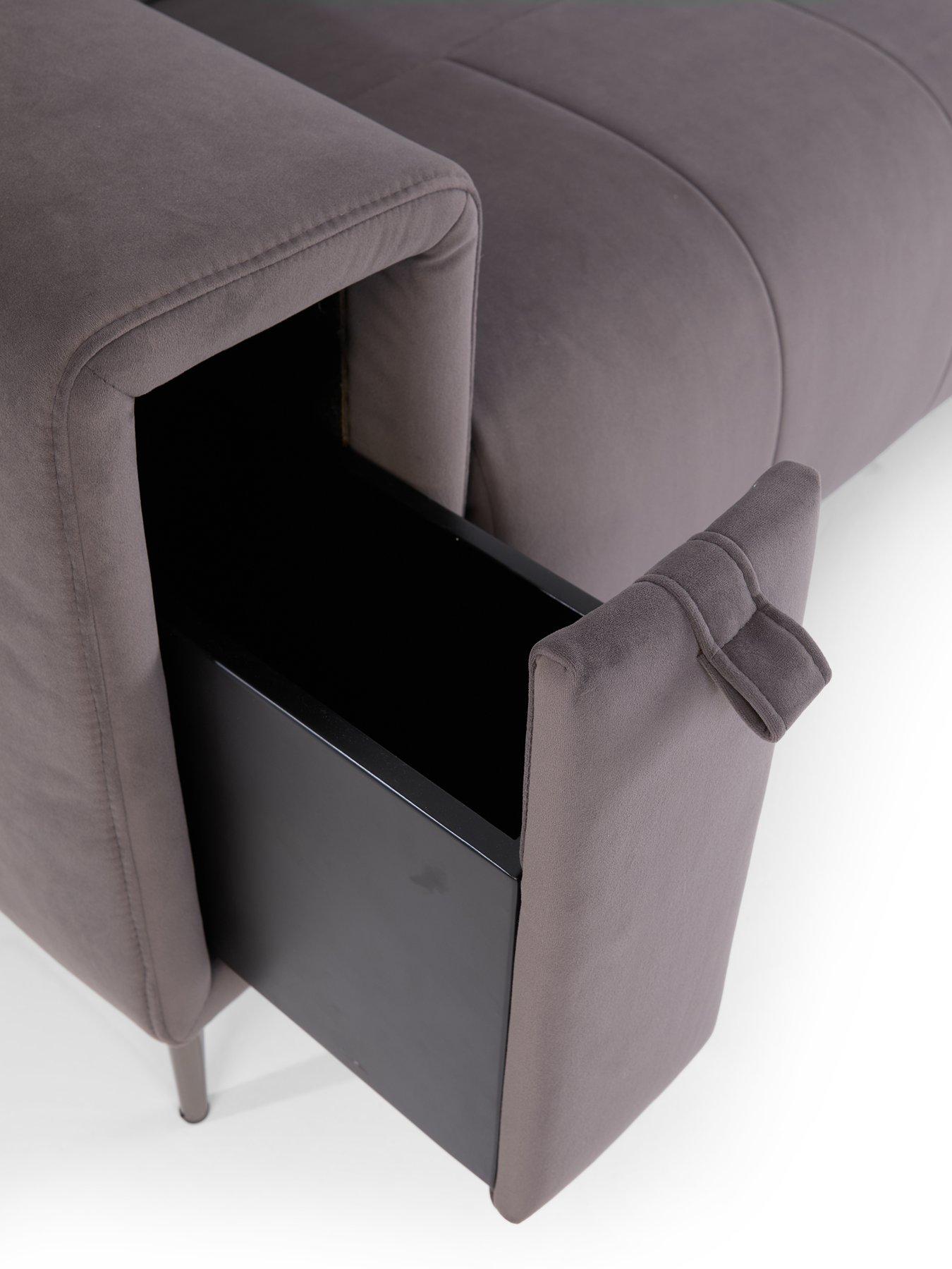 Image 4 of 5 of The Very Collection Grove 3 Seater + Armchair Power Fabric Recliner Set (Buy &amp; SAVE!)