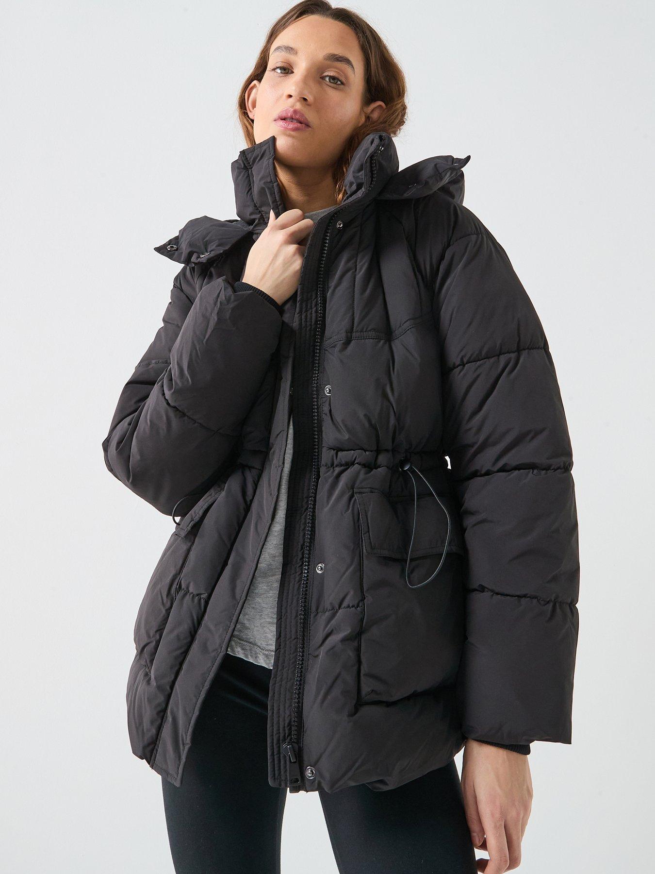 Image 1 of 6 of Only Karla Padded Jacket - Black