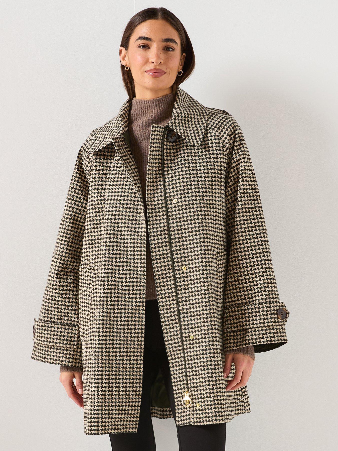 Barbour Kennedy Check Showerproof Jacket - Beige