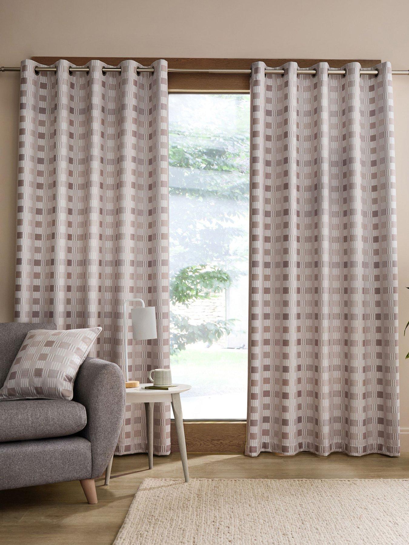 Catherine Lansfield Wilson Check Thermal Blackout Curtain