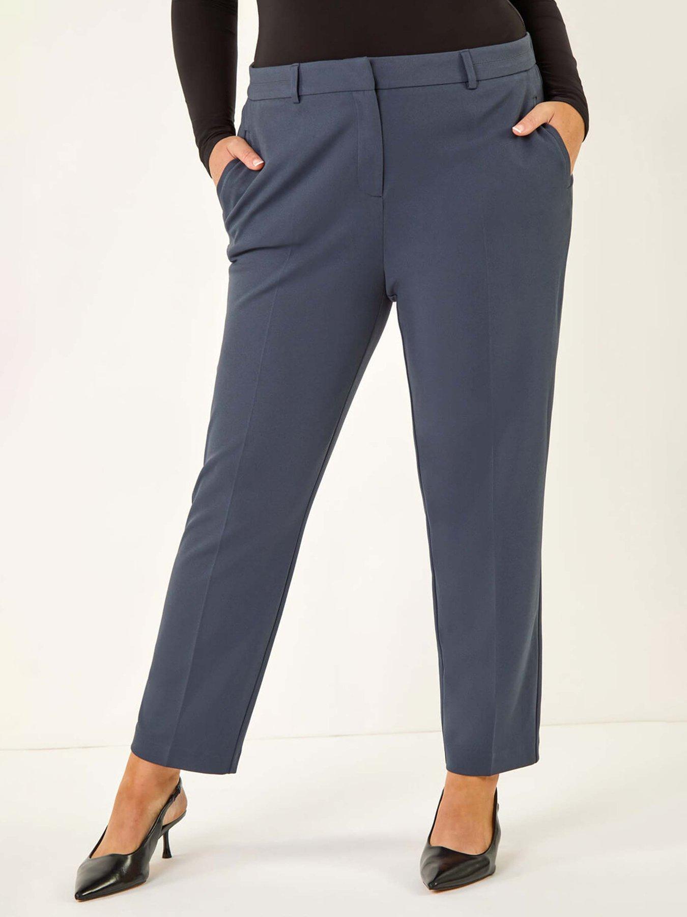 Roman Curve Straight Leg Trouser - Grey