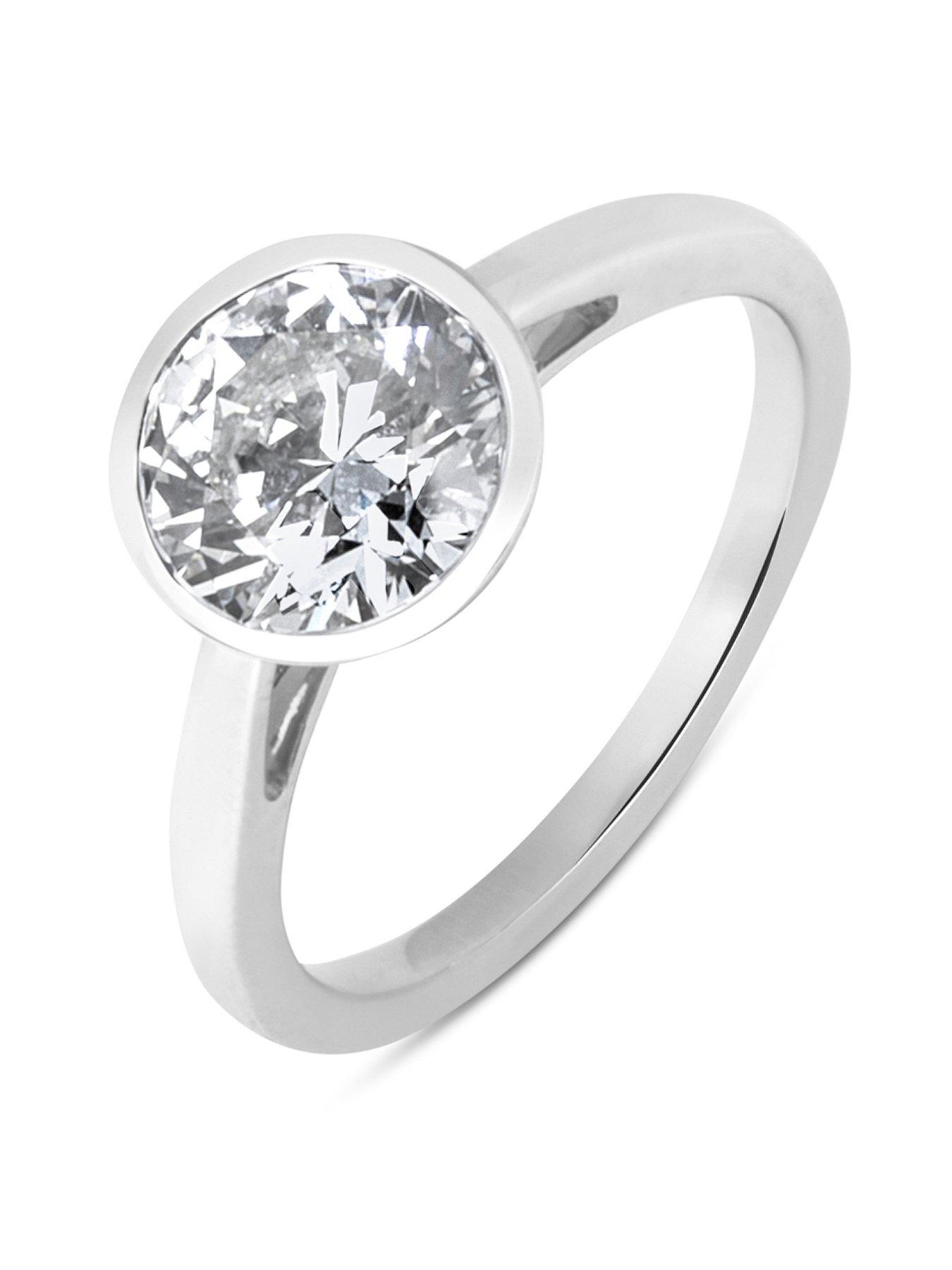 Love DIAMOND 2Ct Rubover Solitaire - Lab Grown Diamond
