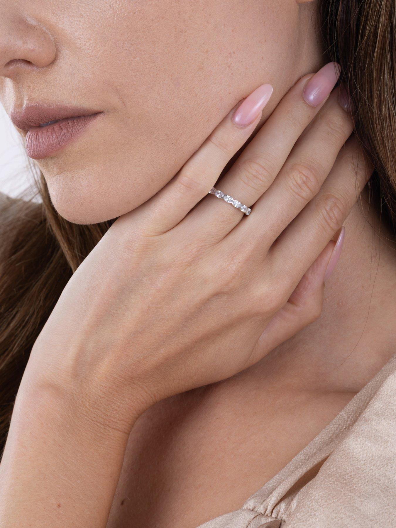 Image 5 of 5 of Love DIAMOND 0.70ct Oval Cut Diamond Eternity Ring Lab Grown