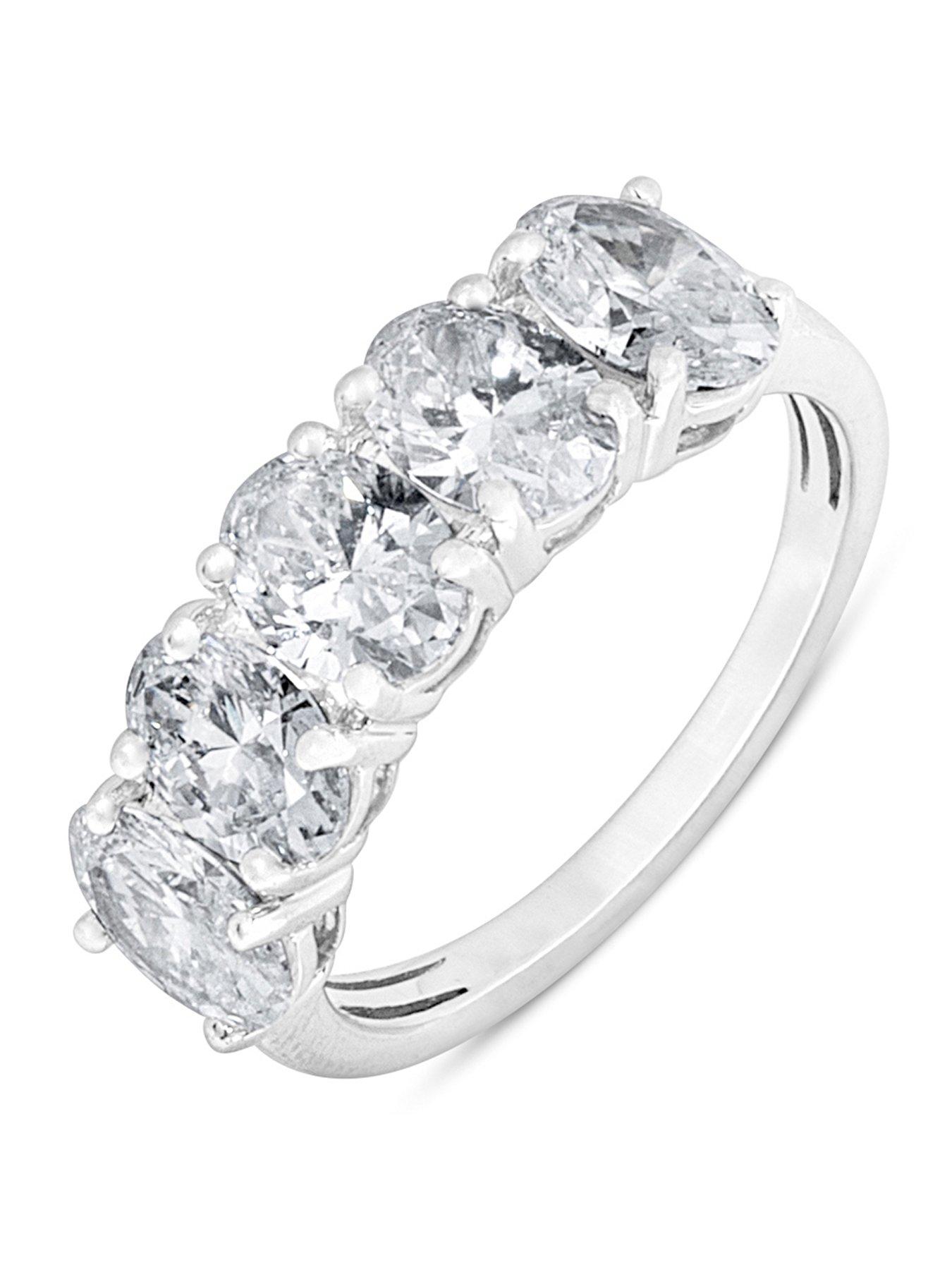 Love DIAMOND 5 Stone Oval Cut Ring - Lab Grown