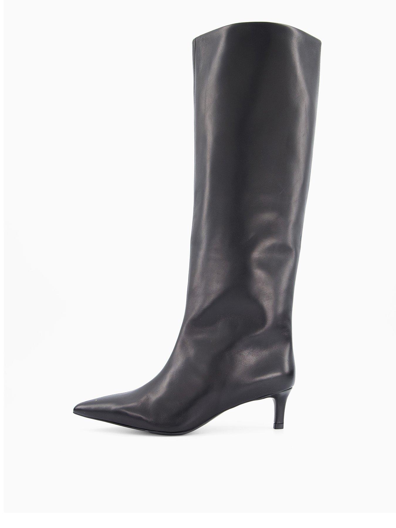 FREE PEOPLE Kiki Kitten Heel Boot - Black