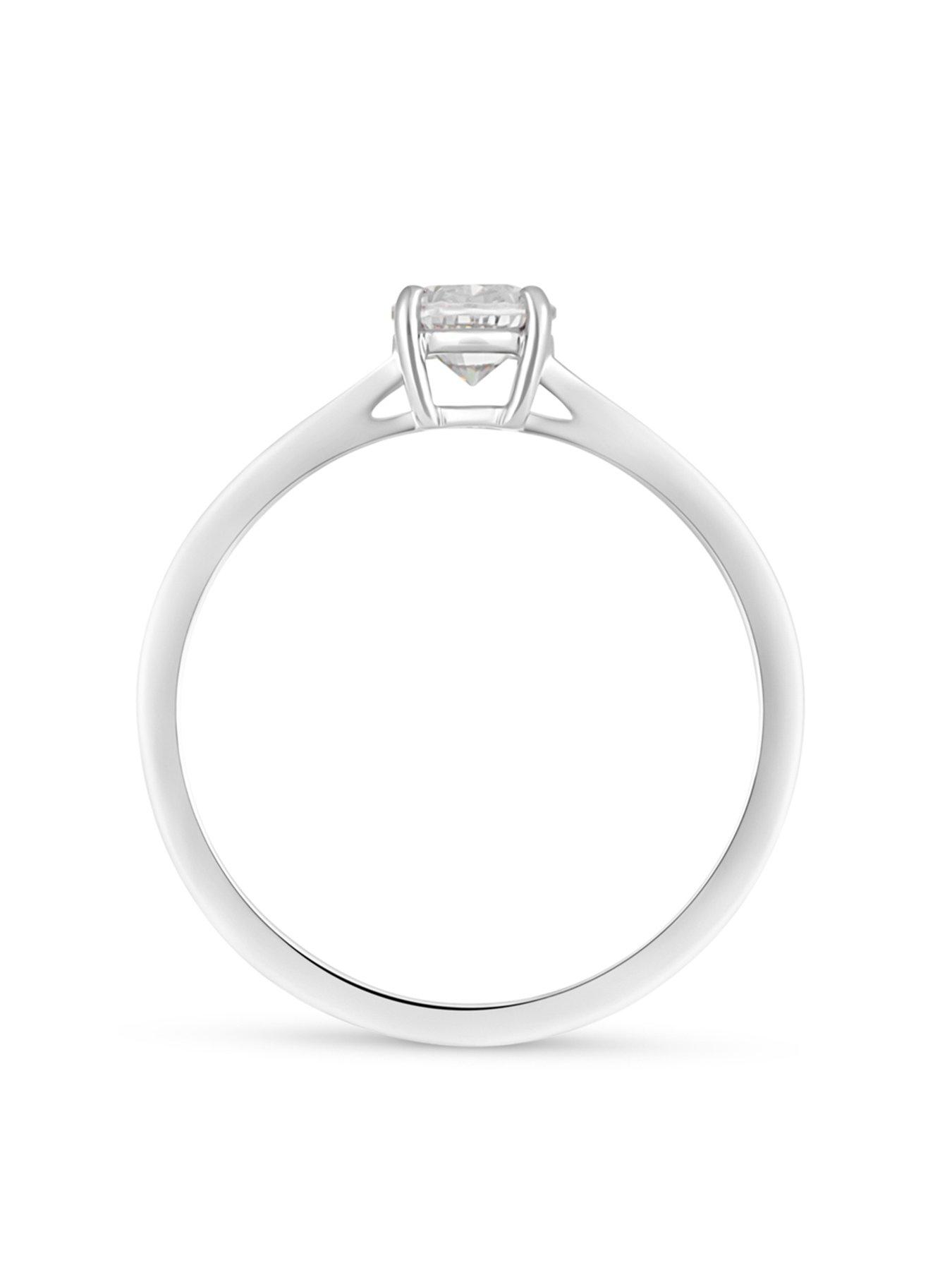 Image 2 of 5 of Love DIAMOND 1Ct Oval Cut Diamond Solitaire Ring