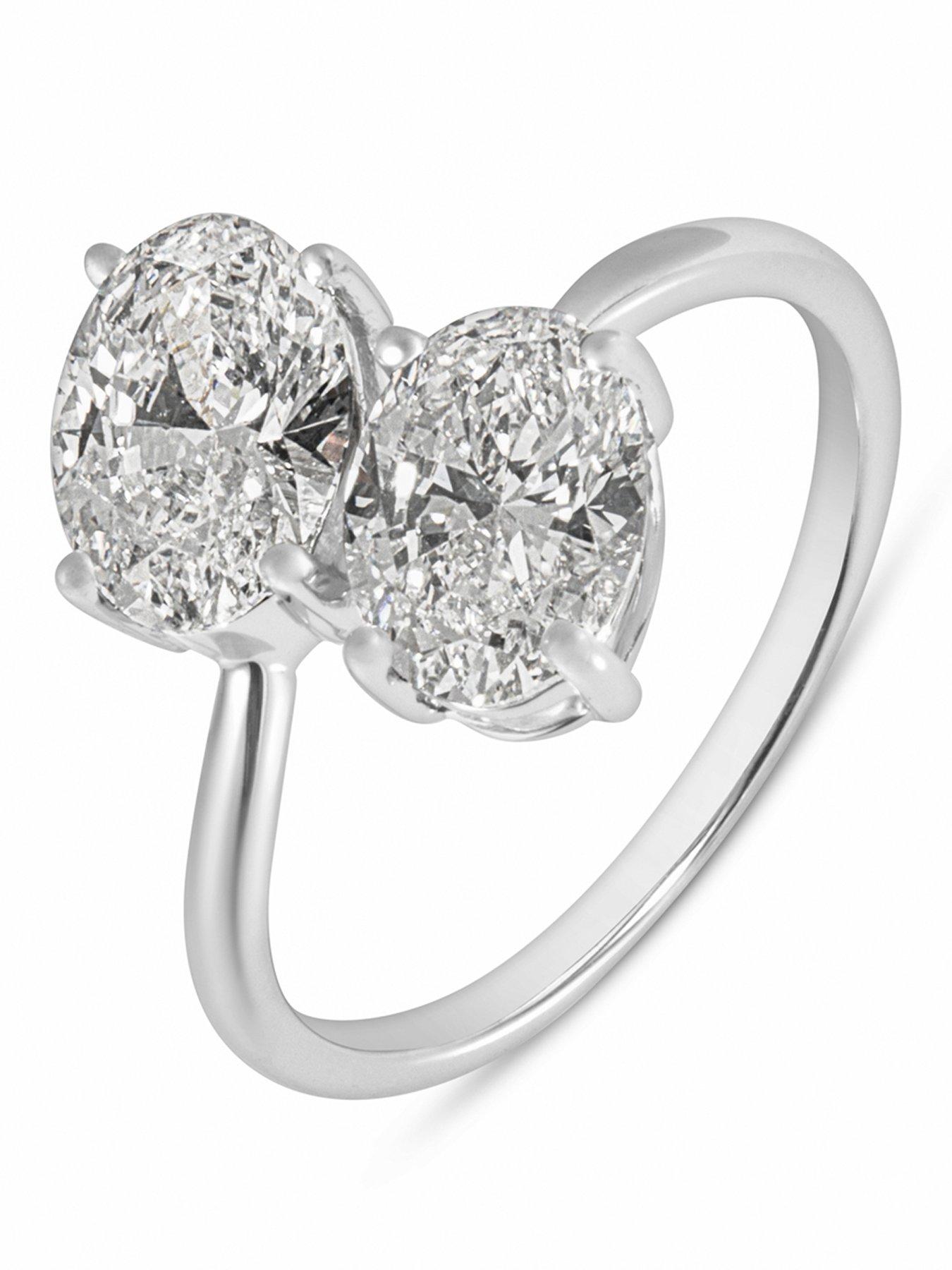 Love DIAMOND 2.00ct 'Me  &  You' Diamond Ring Lab Grown