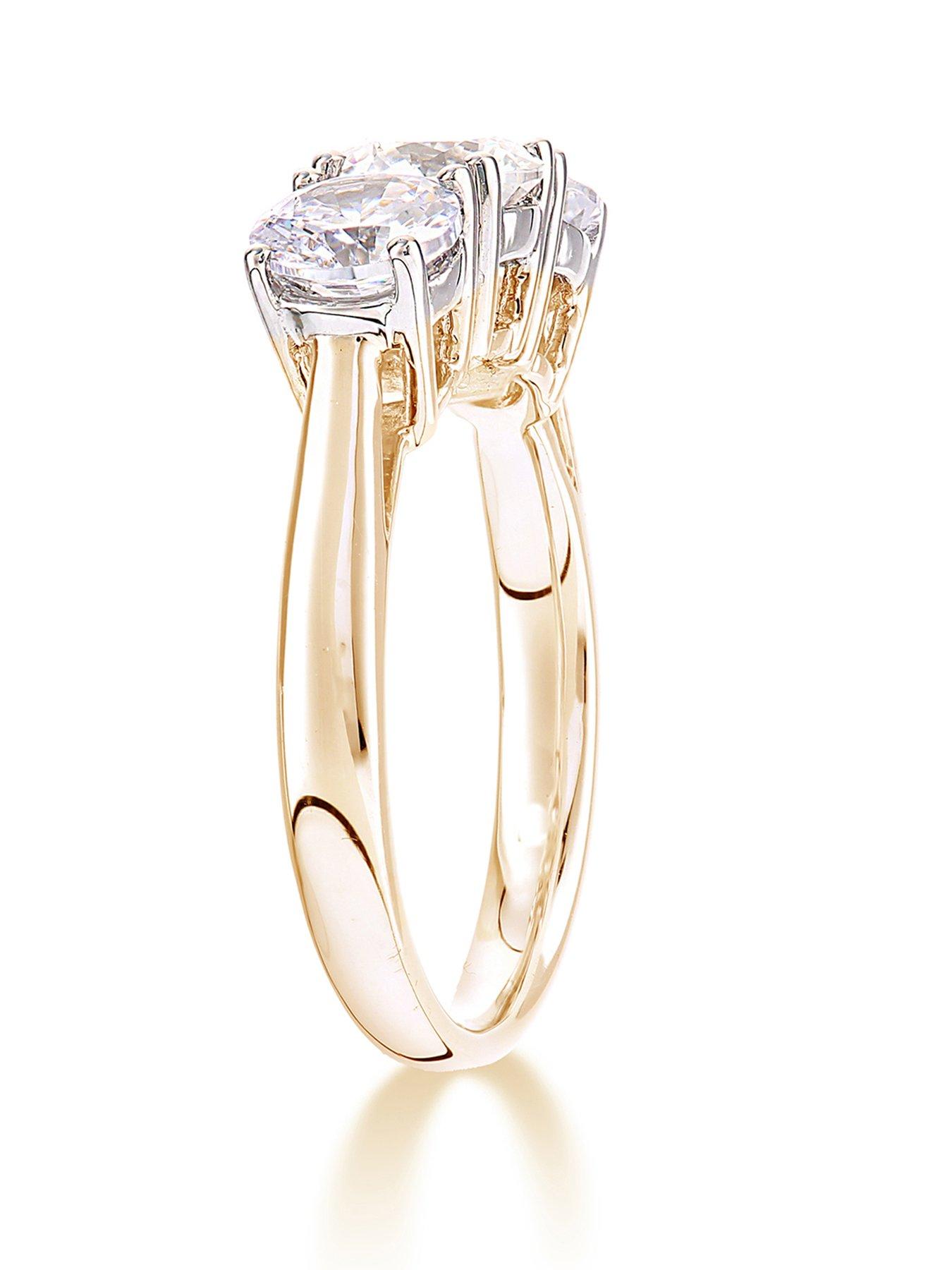 Image 2 of 5 of Love DIAMOND 2.00ct Diamond Trilogy Ring Lab Grown