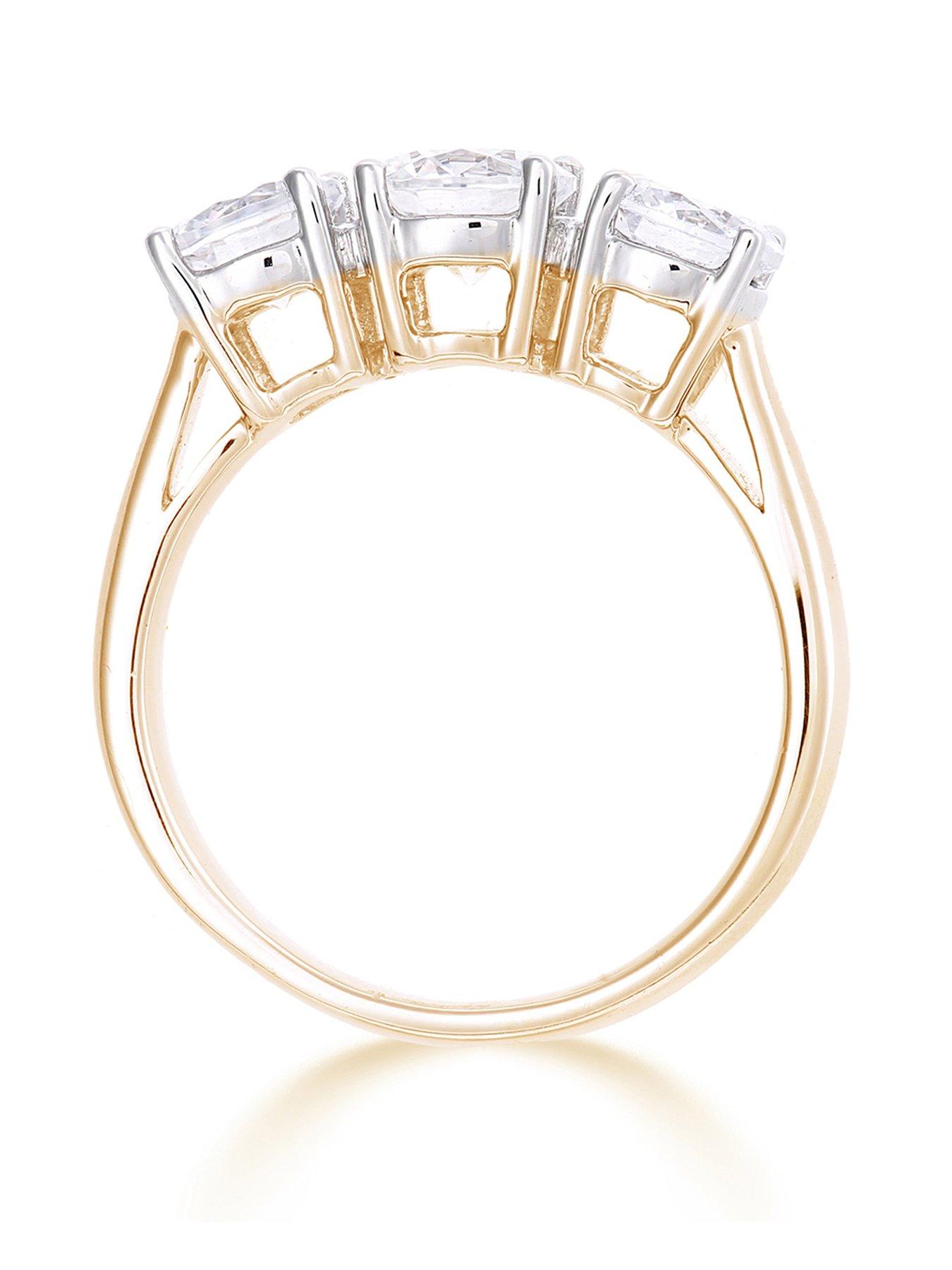 Image 3 of 5 of Love DIAMOND 2.00ct Diamond Trilogy Ring Lab Grown