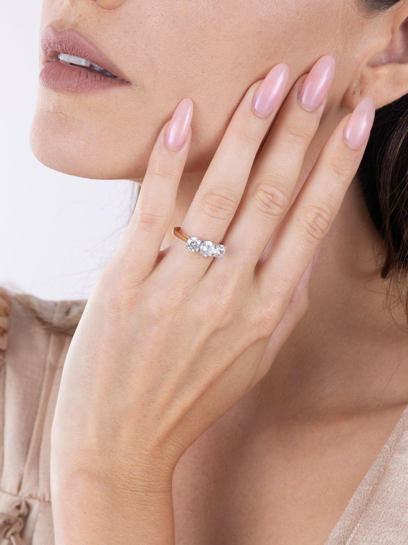 Image 5 of 5 of Love DIAMOND 2.00ct Diamond Trilogy Ring Lab Grown