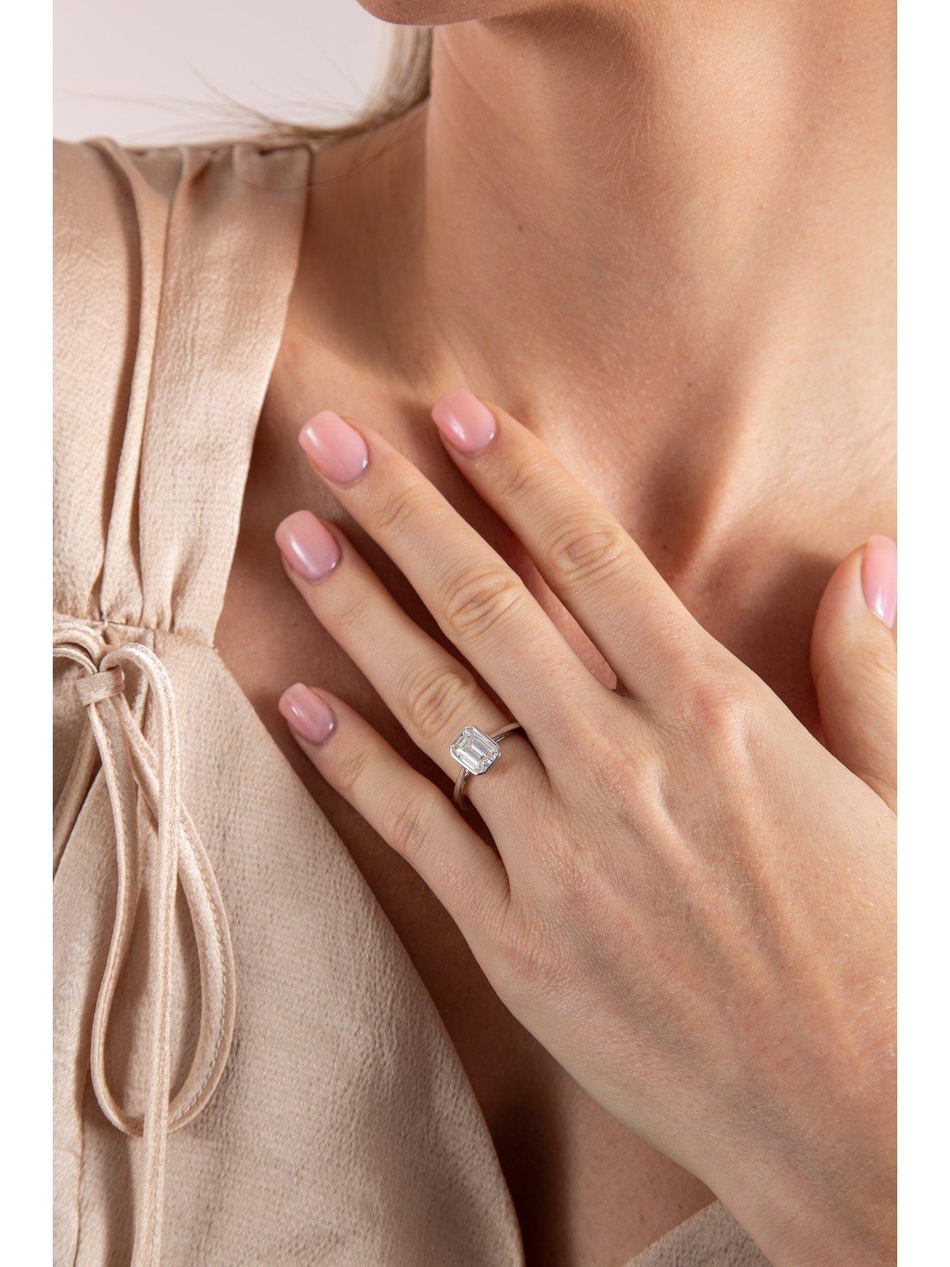 Image 5 of 5 of Love DIAMOND 2Ct Rub Over Solitaire - Lab Grown