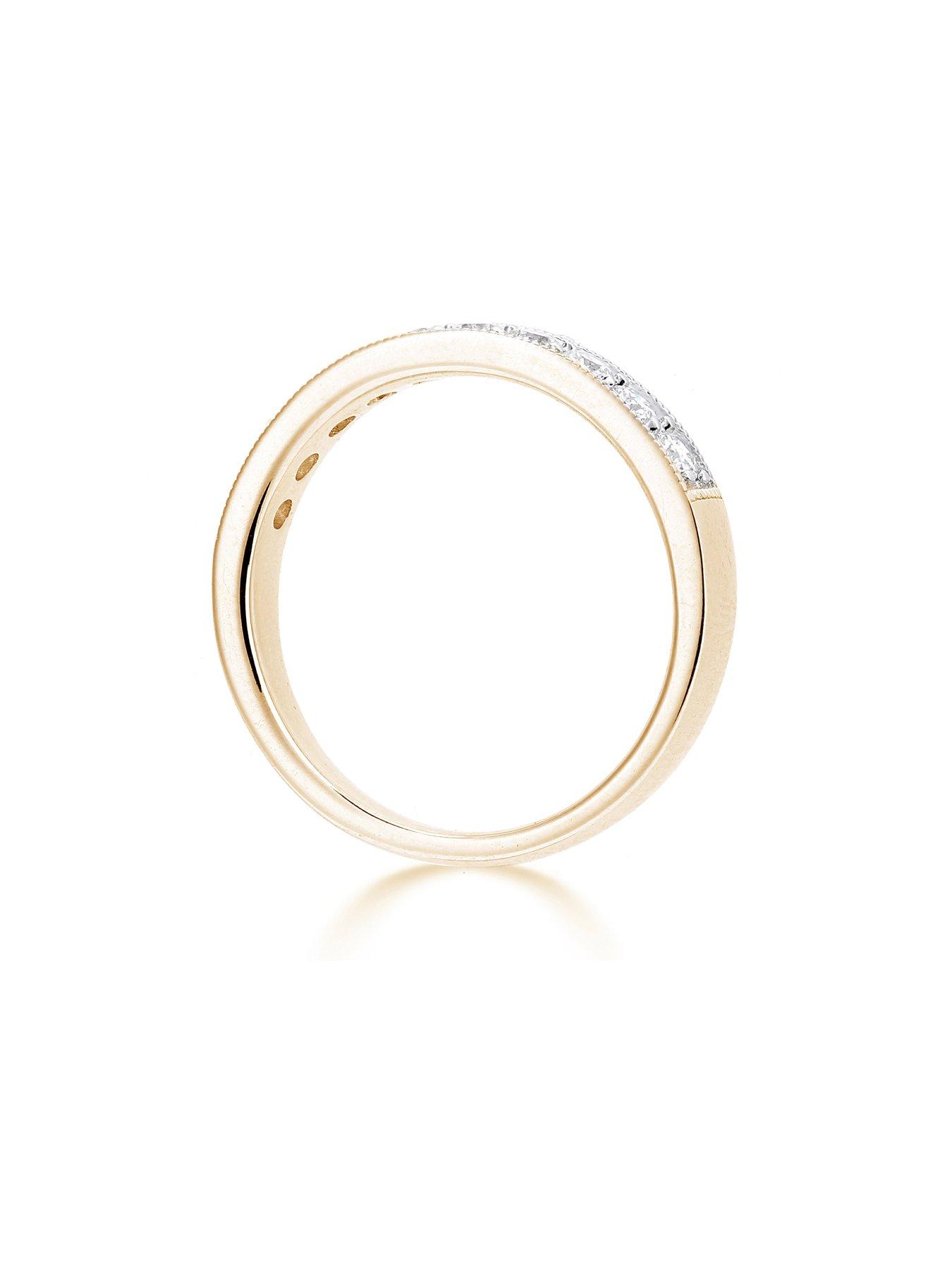 Image 2 of 5 of Love DIAMOND Third Carat Half Eternity Ring - One Colour