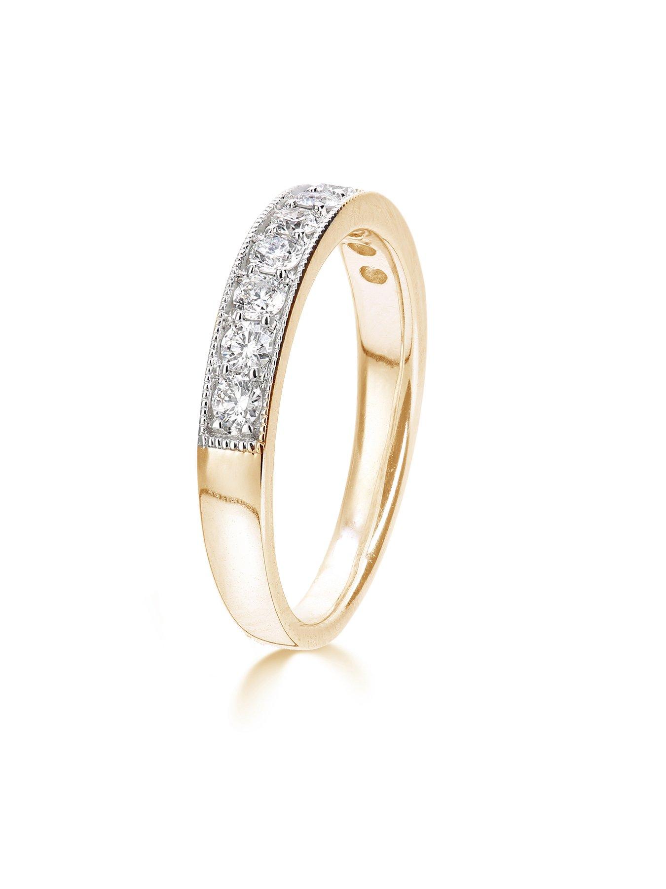 Image 3 of 5 of Love DIAMOND Third Carat Half Eternity Ring - One Colour