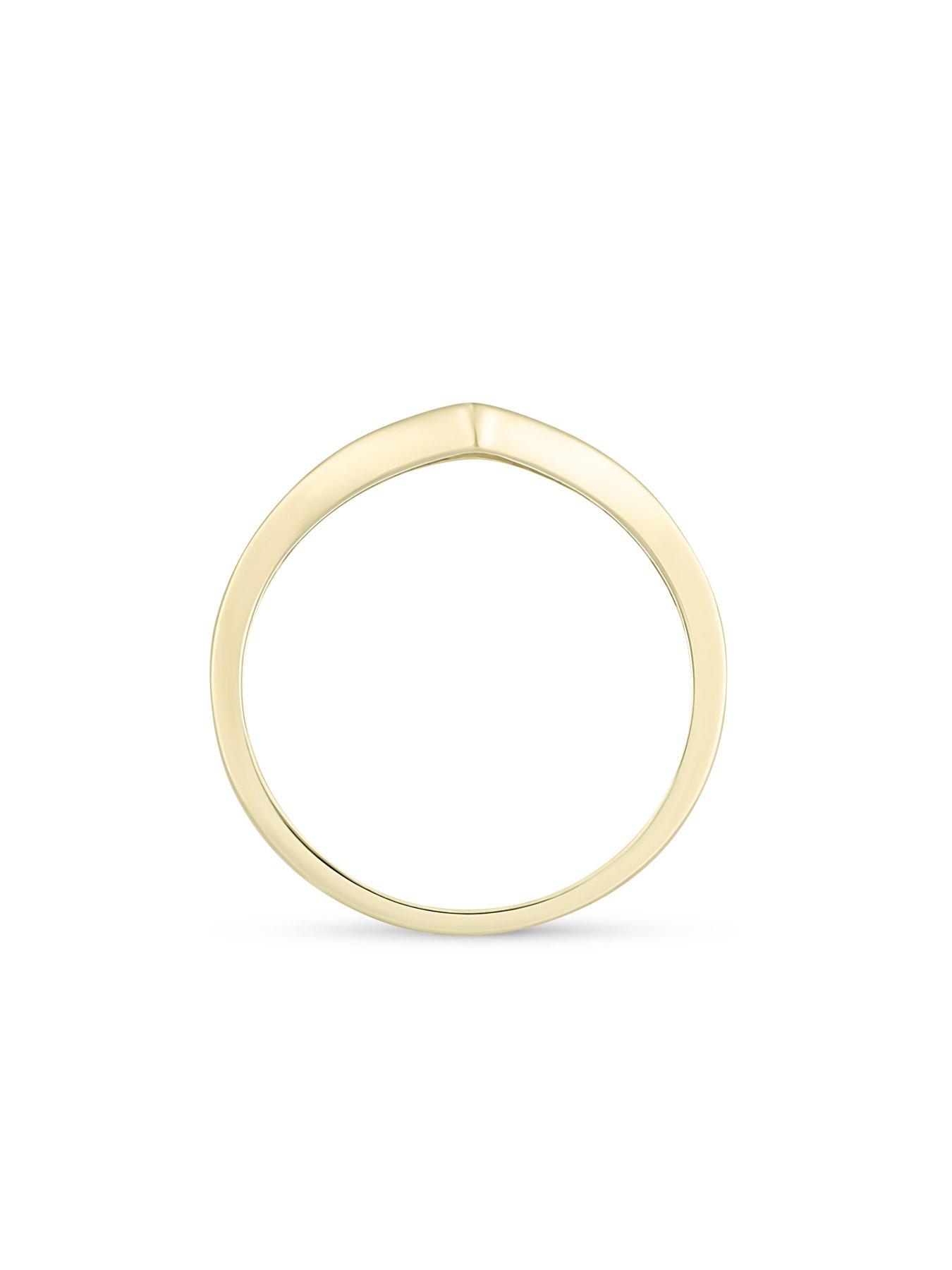Image 2 of 5 of Love DIAMOND Natural Diamond Wishbone Eternity Ring