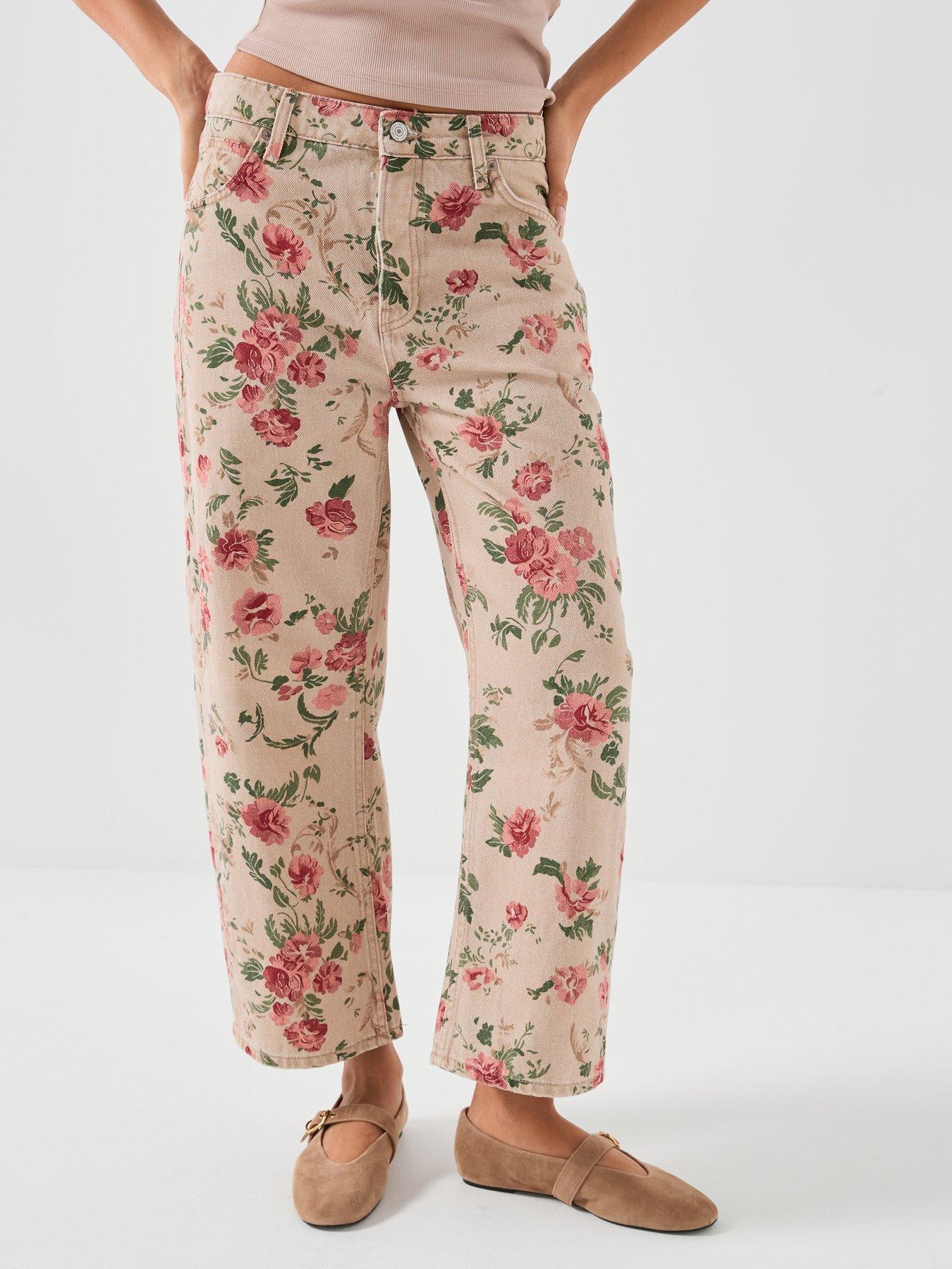 FREE PEOPLE Deep Trance Printed Jean - Multi