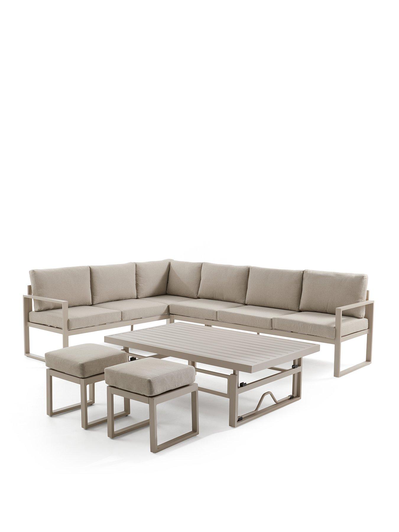 Image 2 of 7 of The Very Collection Pensacola Corner Sofa Outdoor&nbsp;Dining With Lift-Up Table