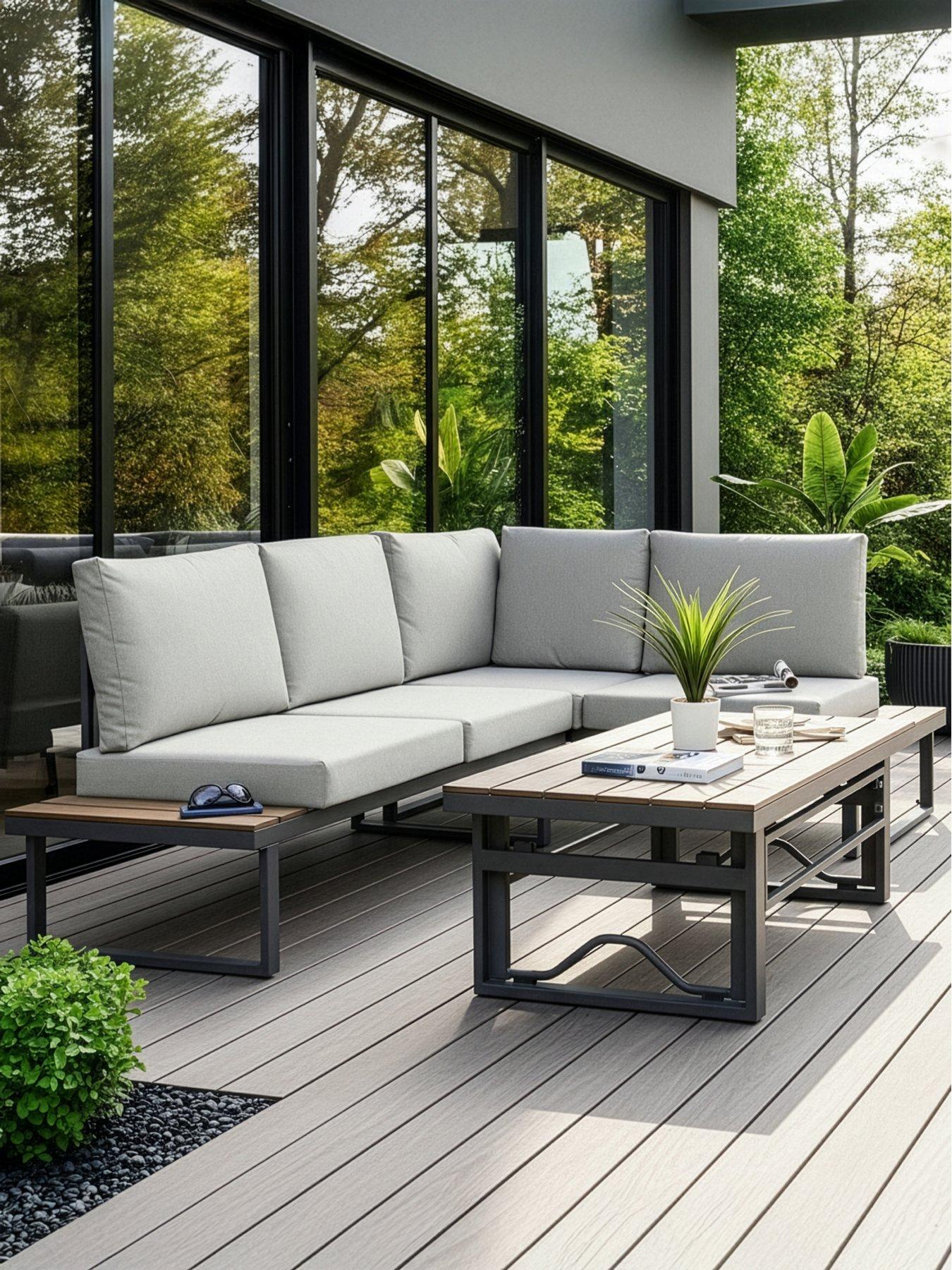 The Very Collection Roma Corner Set with Rising Table